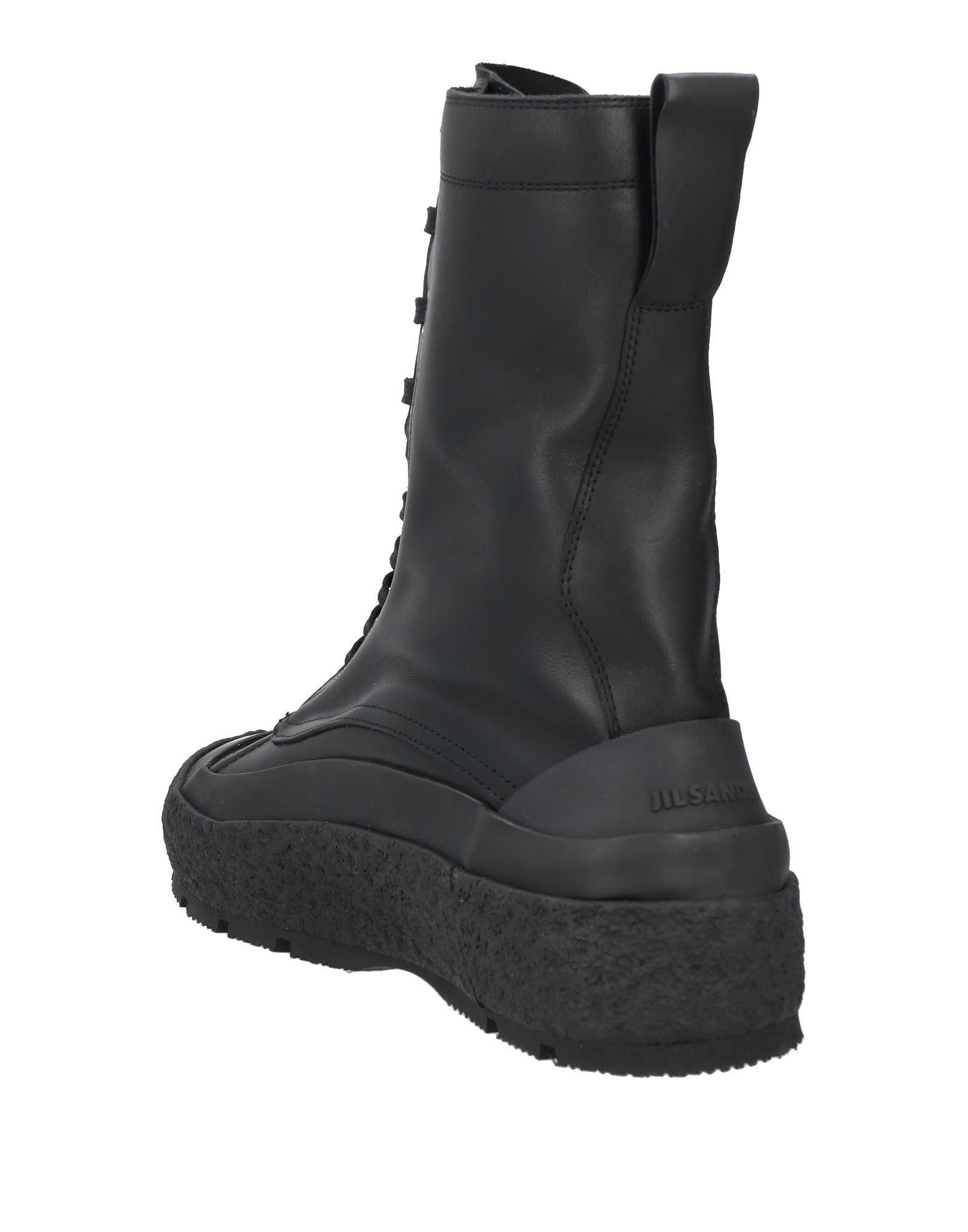 Jil Sander o1tko10426 Leather Ankle Boots in Black Size US 9 / EU 42 - 3 Thumbnail