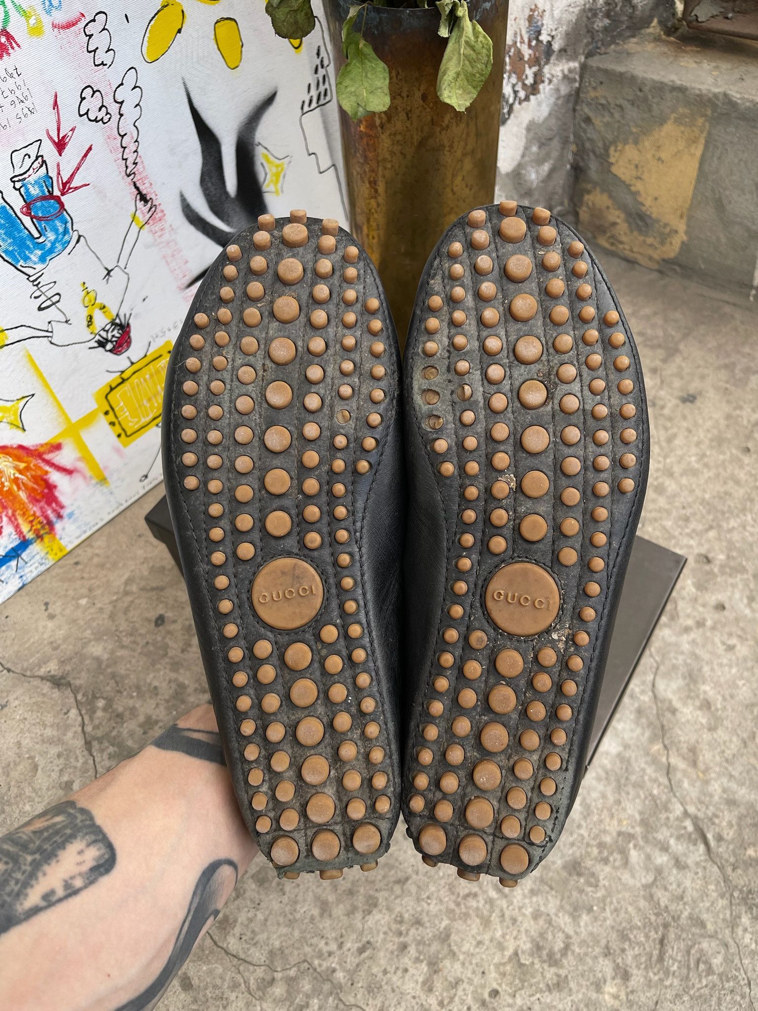 Gucci Gucci Leather Driver / Moccasin Shoes Size US 8 / EU 41 - 18 Thumbnail