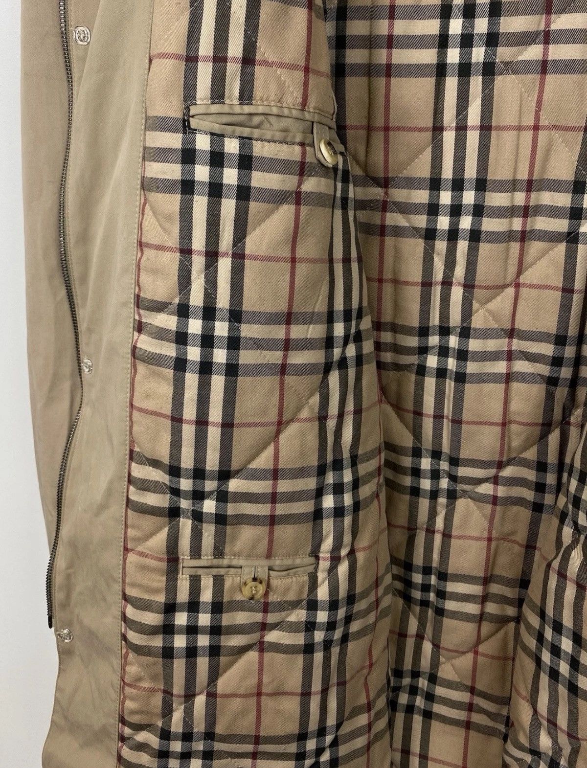Burberry Burberry London Full Zip Collared Coat Jacket Beige Top Logo Size US XL / EU 56 / 4 - 14 Thumbnail