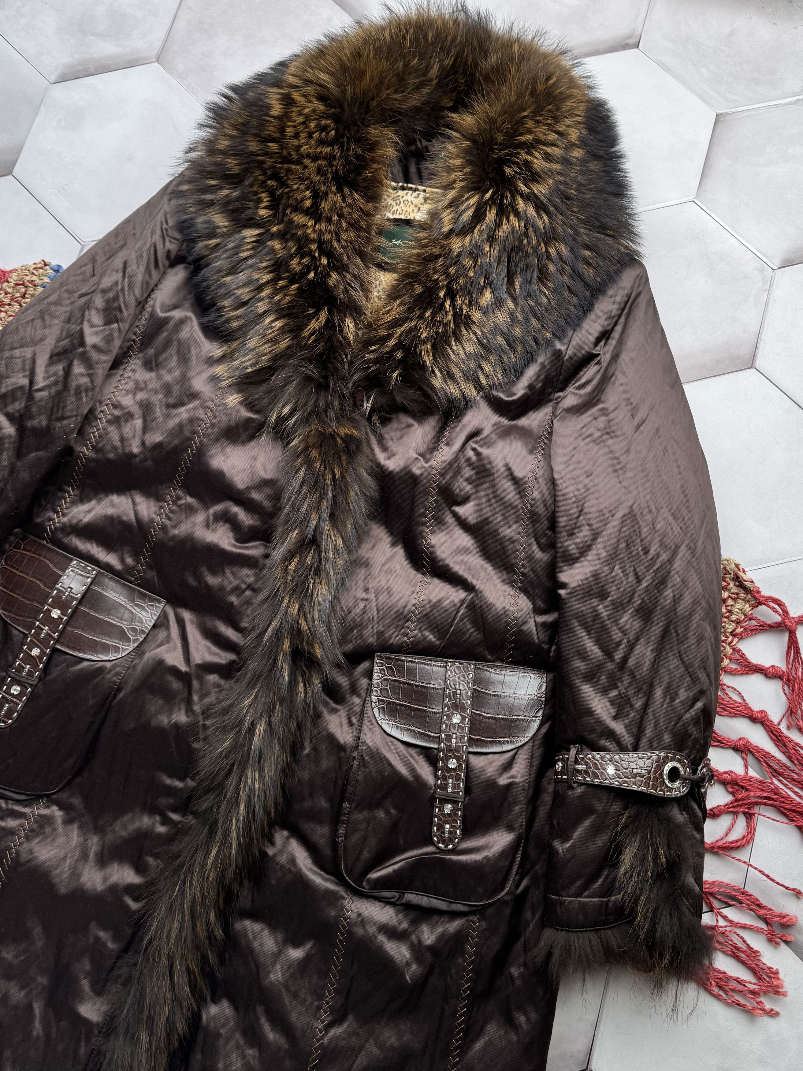 Vintage Vintage Coat With Real Fur Details (E4) Size L / US 10 / IT 46 - 3 Thumbnail