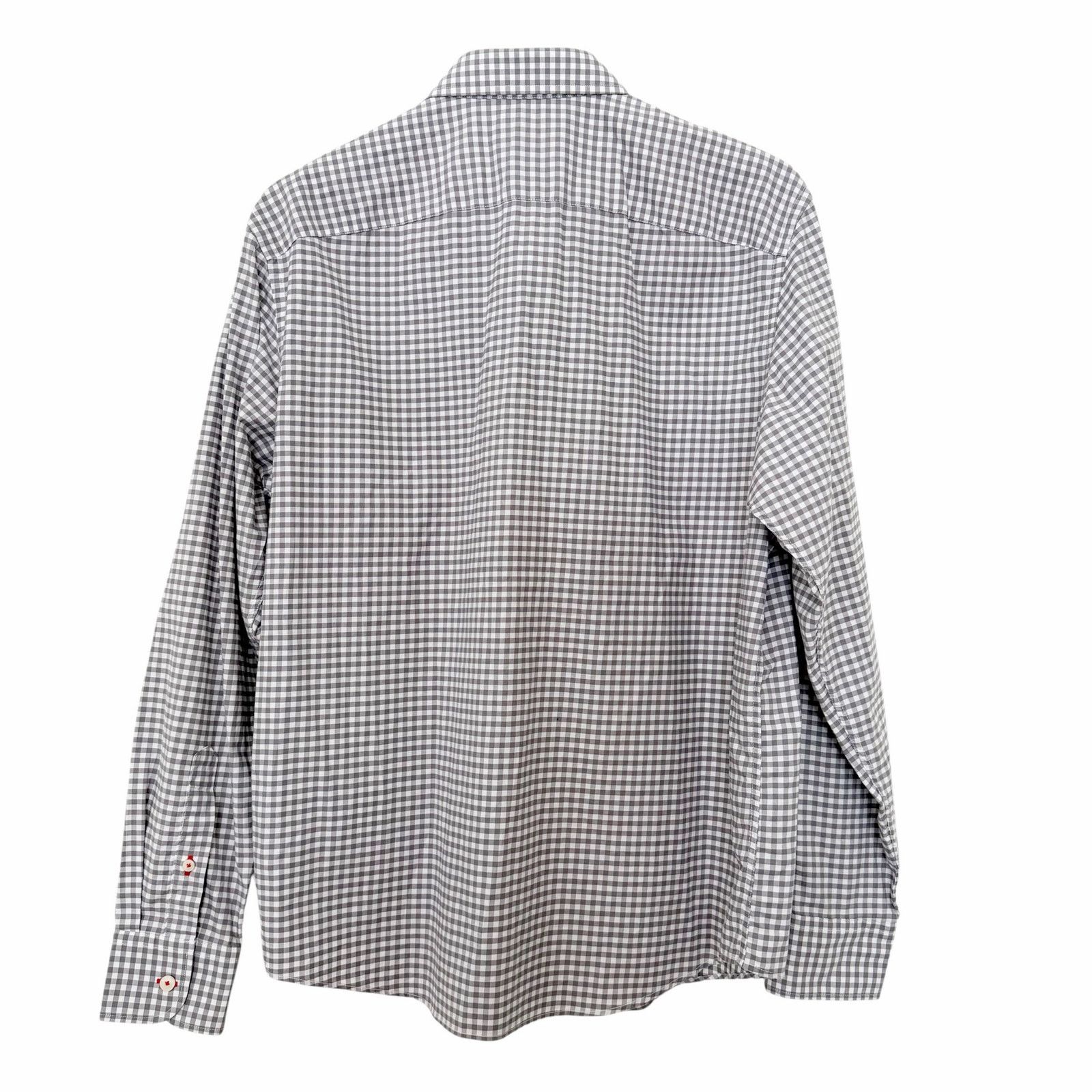 UNTUCKit Untuckit Gray Plaid Cotton Long Sleeve Button Down Sz L Size US L / EU 52-54 / 3 - 4 Thumbnail