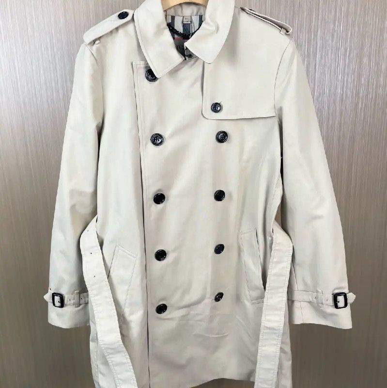 Burberry Burberry Women's Cotton Trench Coat in Cream Size XL / US 12-14 / IT 48-50 - 1 Thumbnail