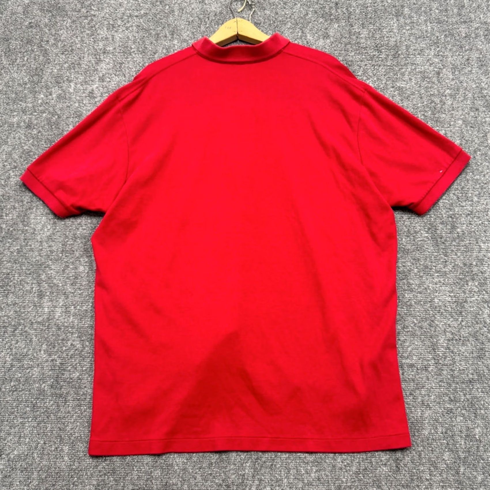 Polo Ralph Lauren VINTAGE Polo Ralph Lauren Polo Shirt Men XL Red Single Stitch 1/4 Button Up Distressed Size US XL / EU 56 / 4 - 2 Thumbnail