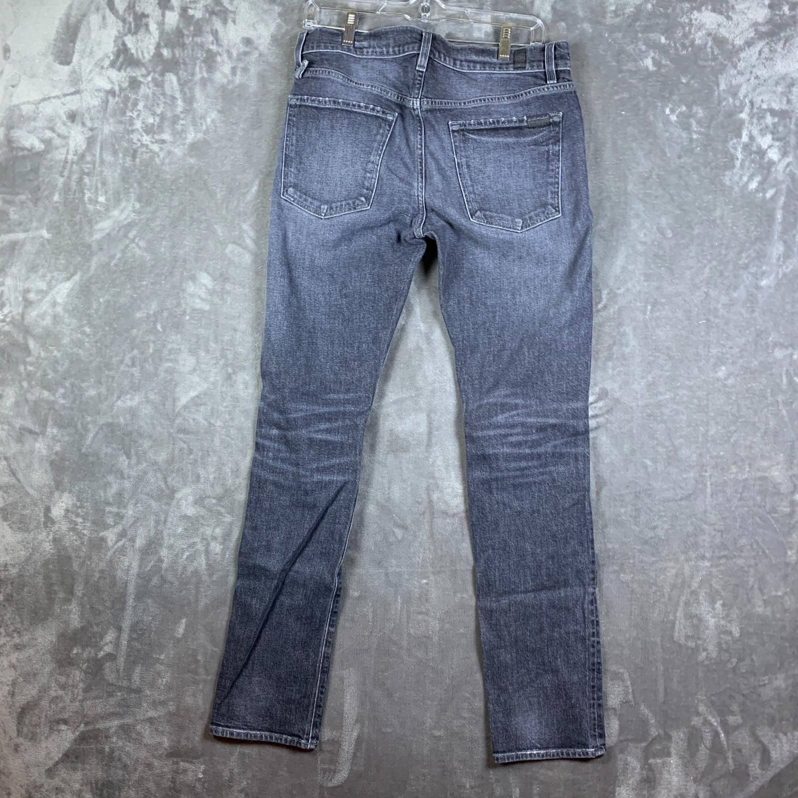 7 For All Mankind 7 For All Mankind Paxtyn Jeans Men's 33X32 Black Patches 323 Size US 33 - 2 Thumbnail