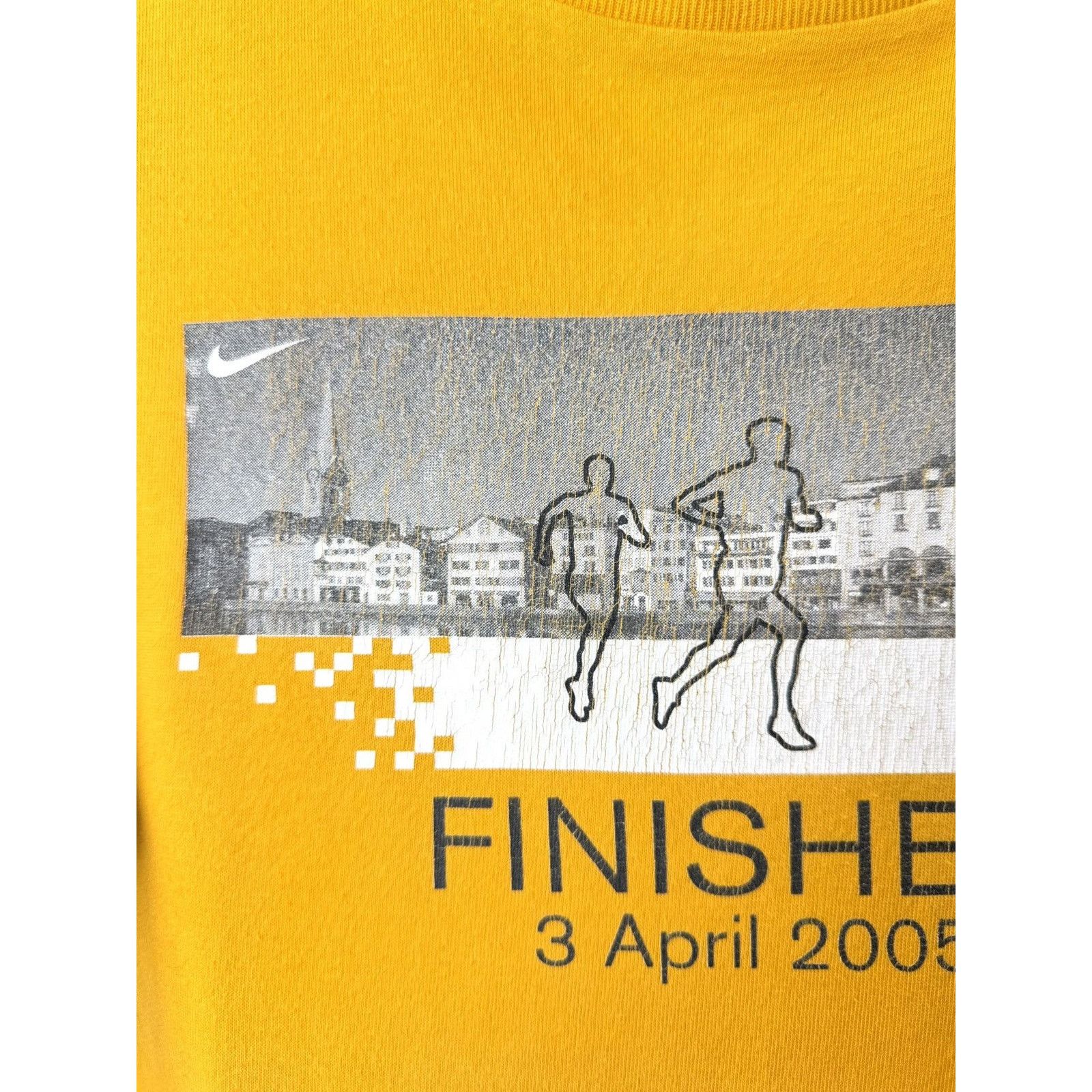 Nike 00’s Vintage Nike Marathon T Shirt Y2K Size US M / EU 48-50 / 2 - 3 Thumbnail