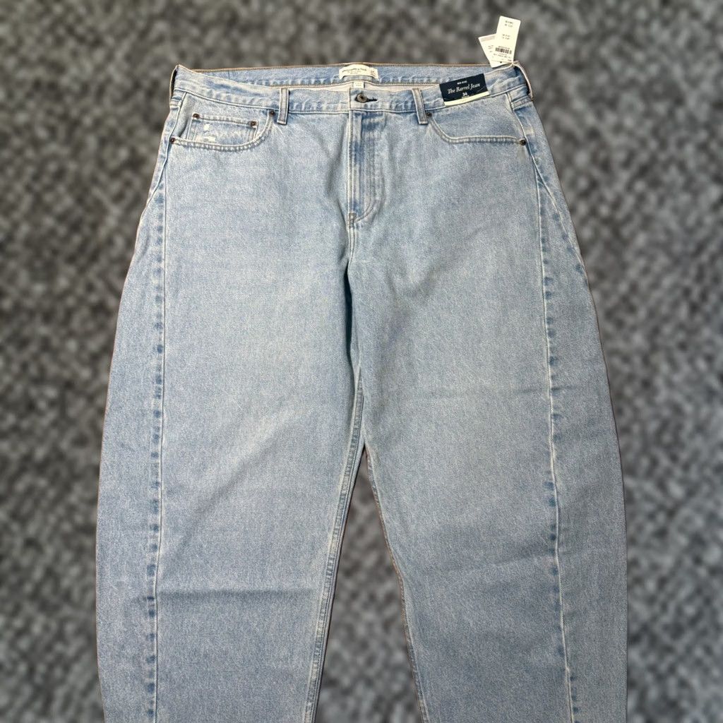 Abercrombie & Fitch Abercrombie & Fitch Barrel Jeans Womens 34 Mid Rise Curve Lover Regular XX21 Size 24" / US 00 / IT 34 - 1 Thumbnail