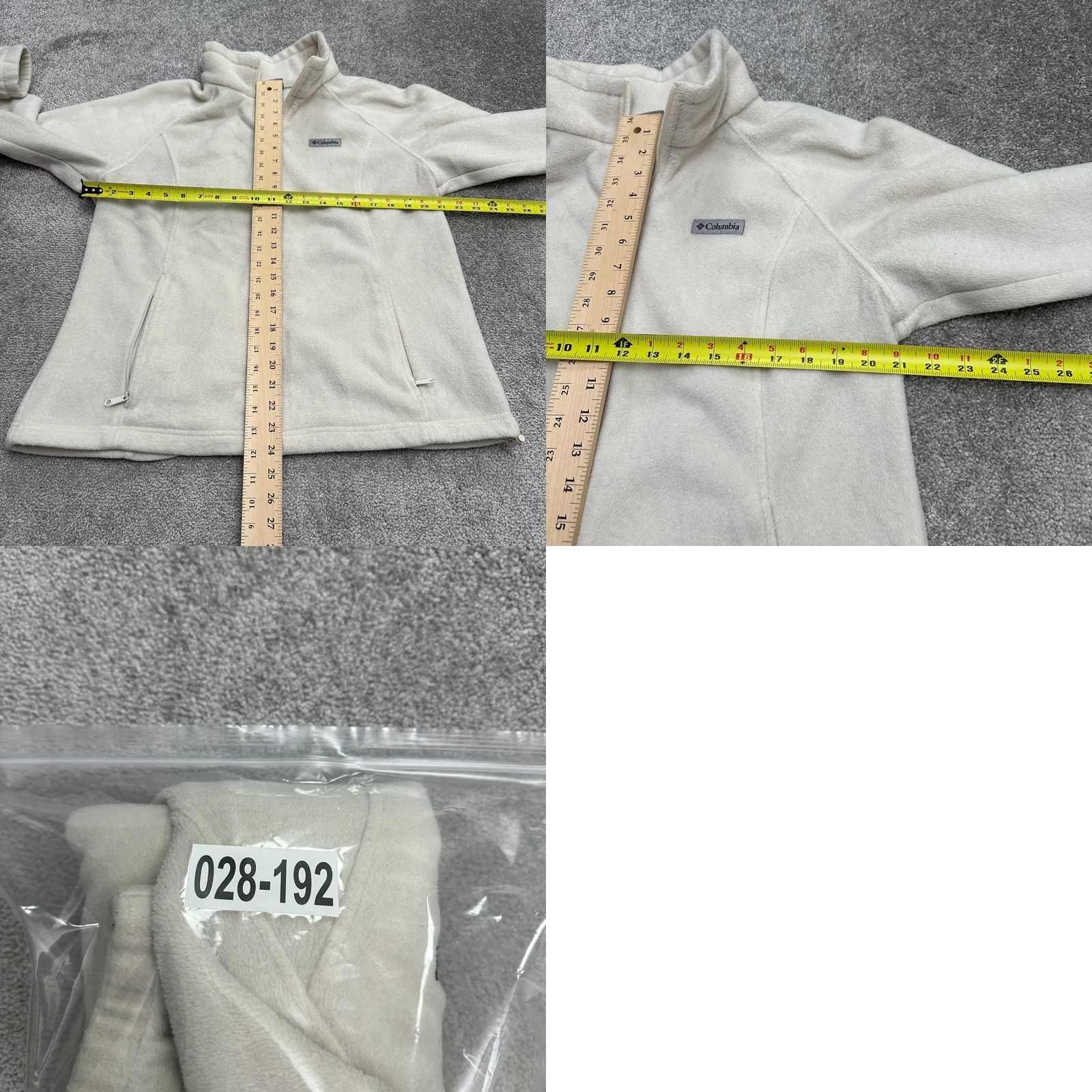 Vintage Columbia Benton Springs Jacket Womens XL Cream Full Zip Fleece Outdoor Mid-Length Long Sleeve Pockets Zipper Regular Ivory Size XL / US 12-14 / IT 48-50 - 8 Thumbnail