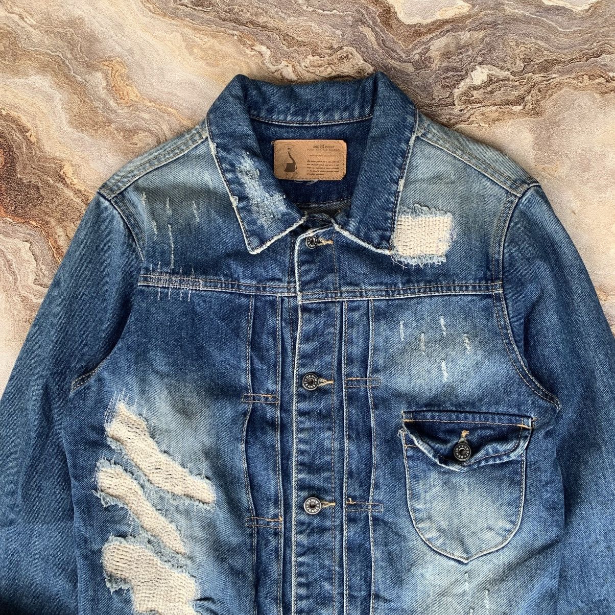20471120 One Point Type 1 Distressed Denim Jacket Size US M / EU 48-50 / 2 - 4 Thumbnail