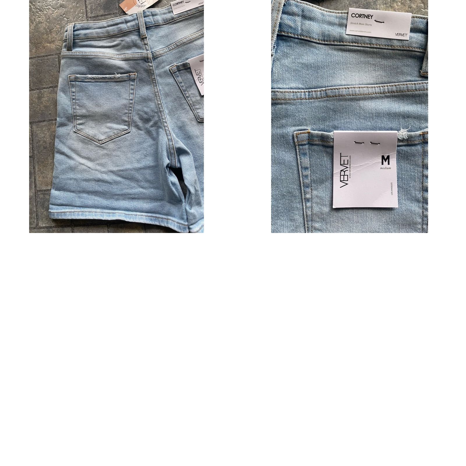 Denime Vervet Cortney Stretch Mom Shorts Women’s M Blue Denim Size 32" / US 10 / IT 46 - 9 Thumbnail