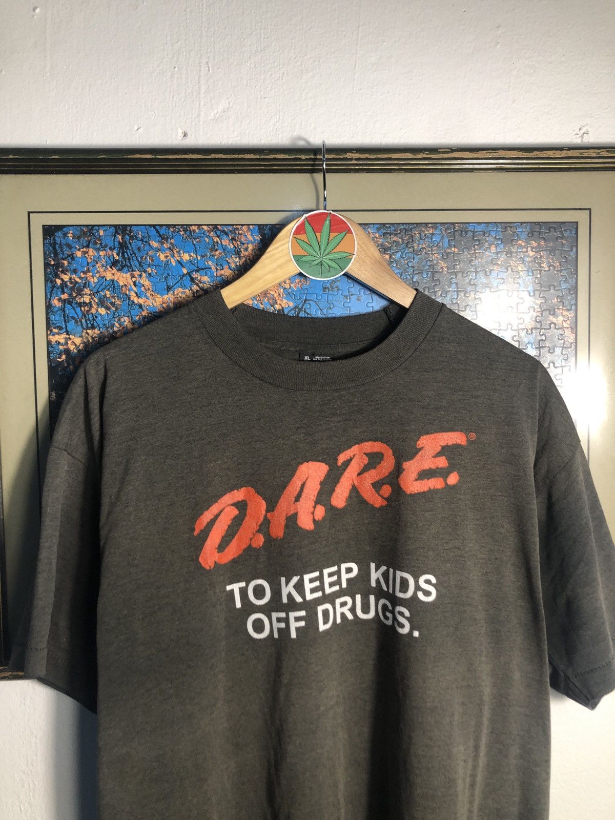 D.A.R.E × Vintage D.A.R.E. To Keep Kids of Drugs Vintage 80s Tee Size US XL / EU 56 / 4 - 4 Thumbnail