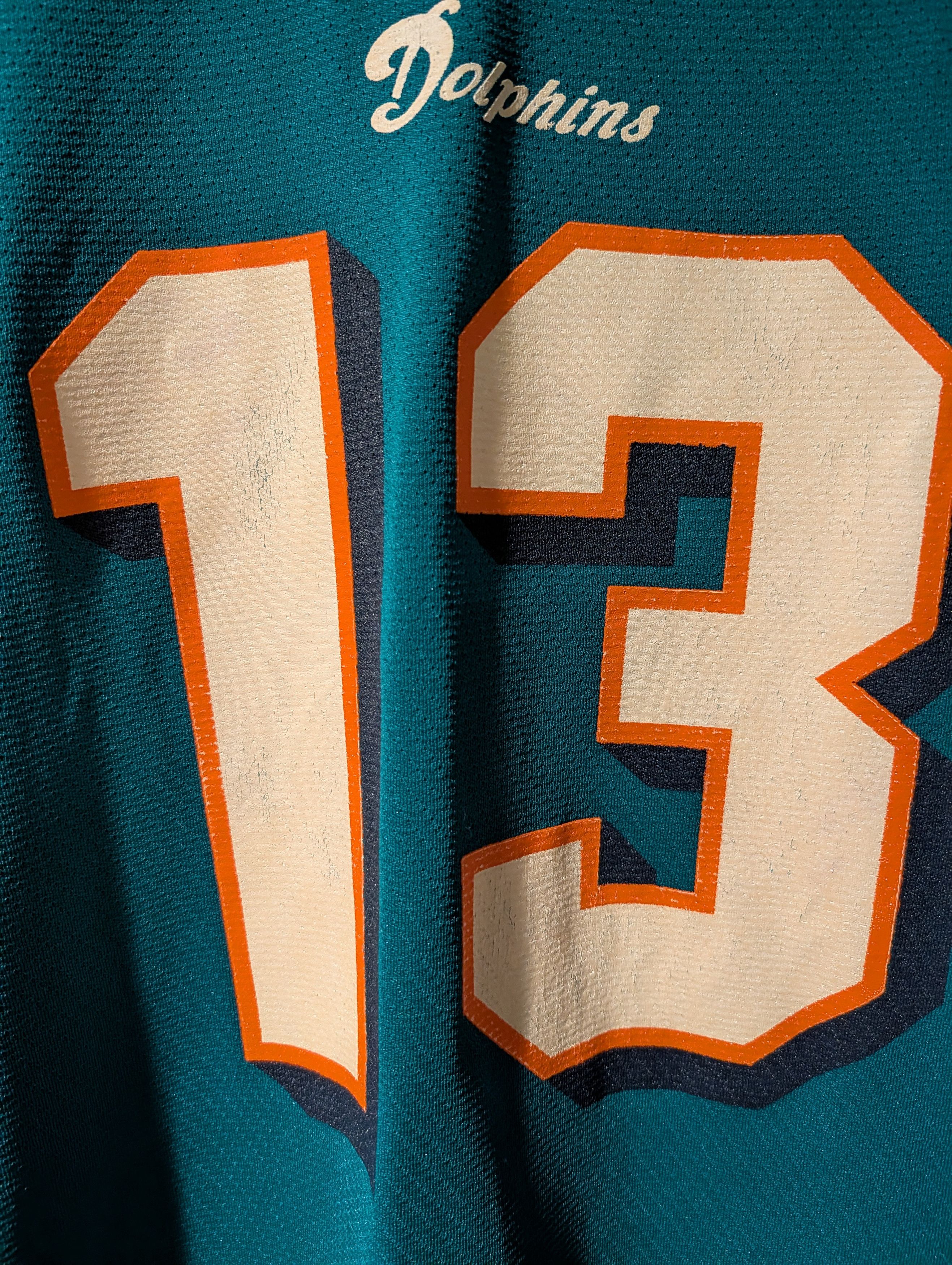 Logo 7 Vintage MIAMI DOLPHINS NFL Jersey DAN MARINO Logo 7 EUC Size US XXL / EU 58 / 5 - 8 Thumbnail