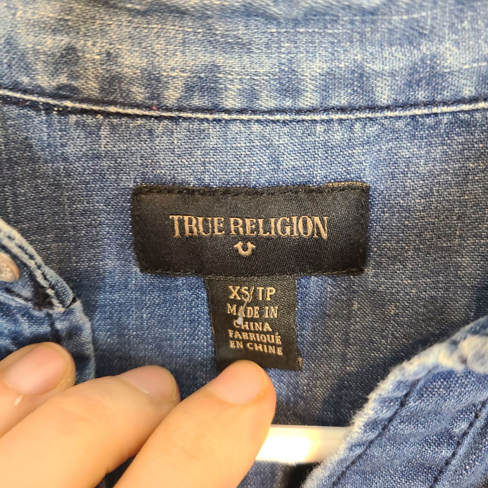True Religion True Religion Denim Shirt Women XS Snap Western Cowgirl Size XS / US 0-2 / IT 36-38 - 8 Thumbnail