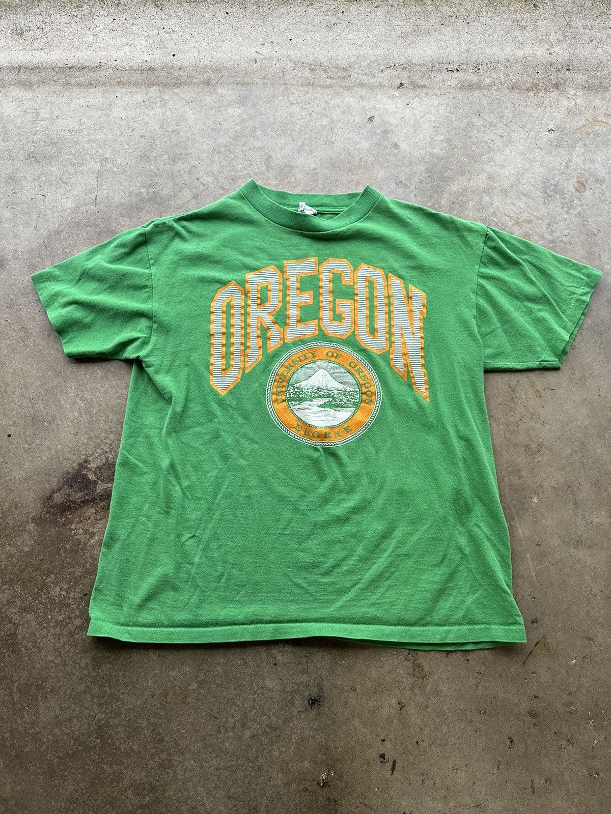 90's University Of Oregon Spellout T-Shirt - Main Image