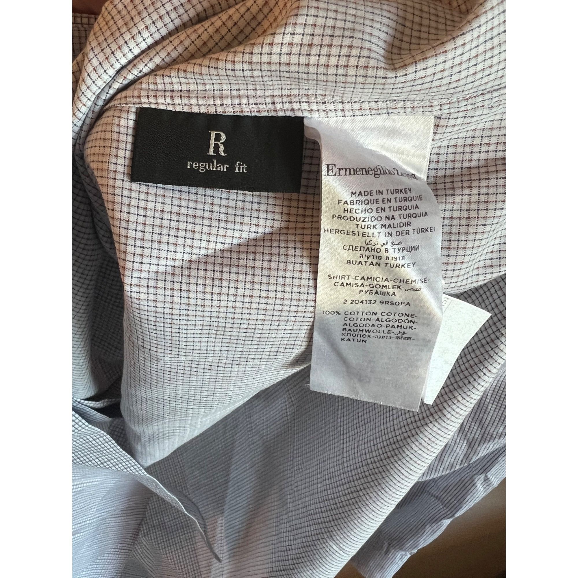Ermenegildo Zegna Ermenegildo Zenga Long Sleeve Button Up Shirt - Size 16.5 Size US L / EU 52-54 / 3 - 3 Thumbnail