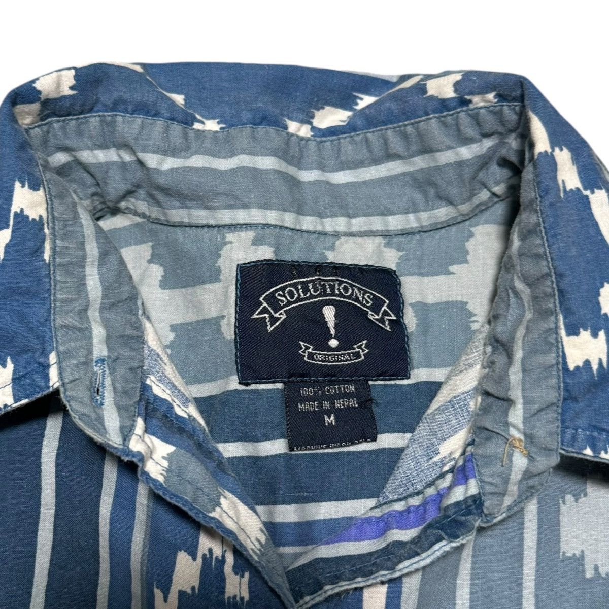 Vintage Vintage 90s Solutions Aztec Western Blue Shirt Adult M Size US M / EU 48-50 / 2 - 4 Thumbnail