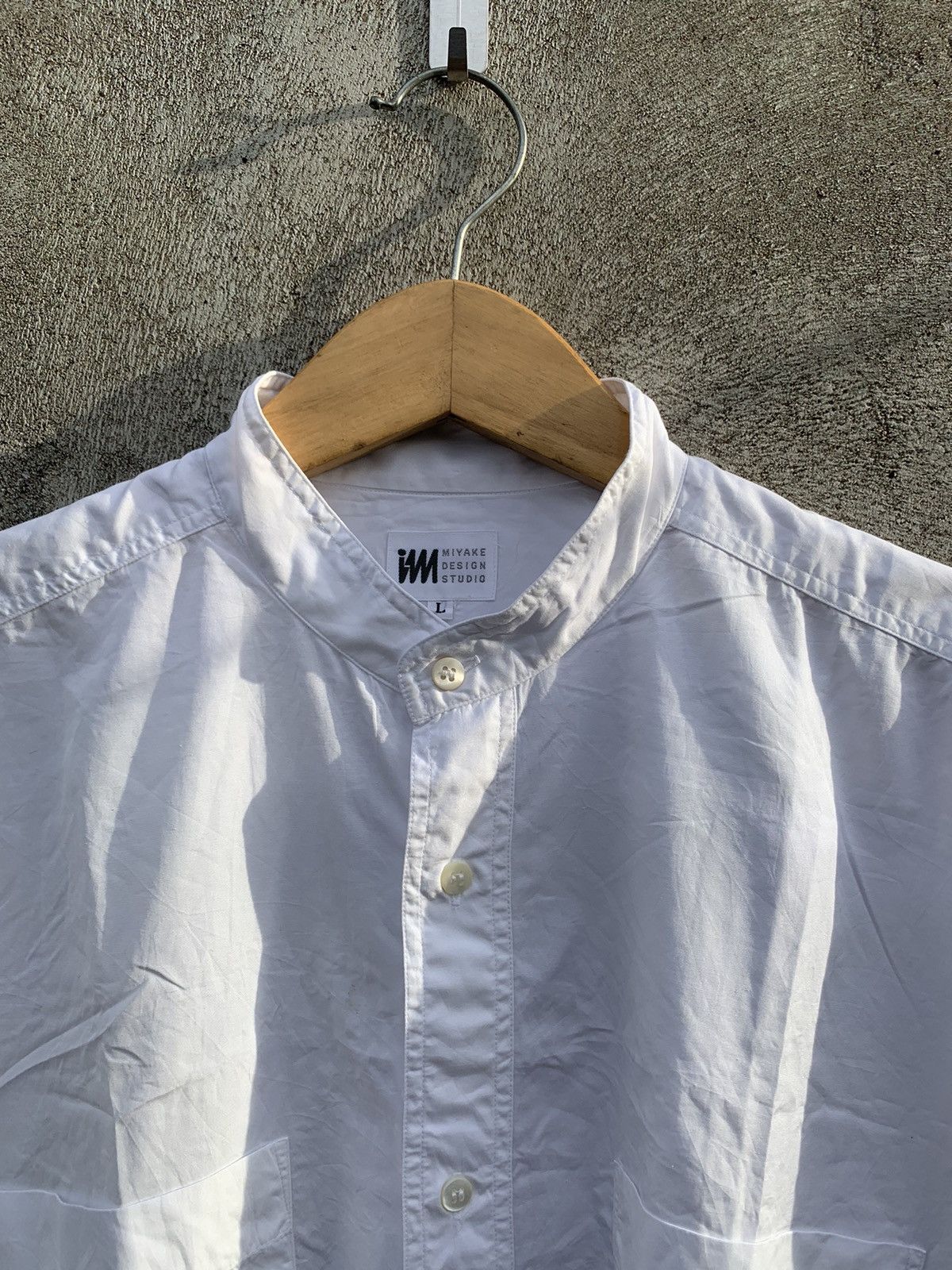 Issey Miyake × Vintage Issey Miyake double pocket mandarin collar shirt Size US L / EU 52-54 / 3 - 3 Thumbnail