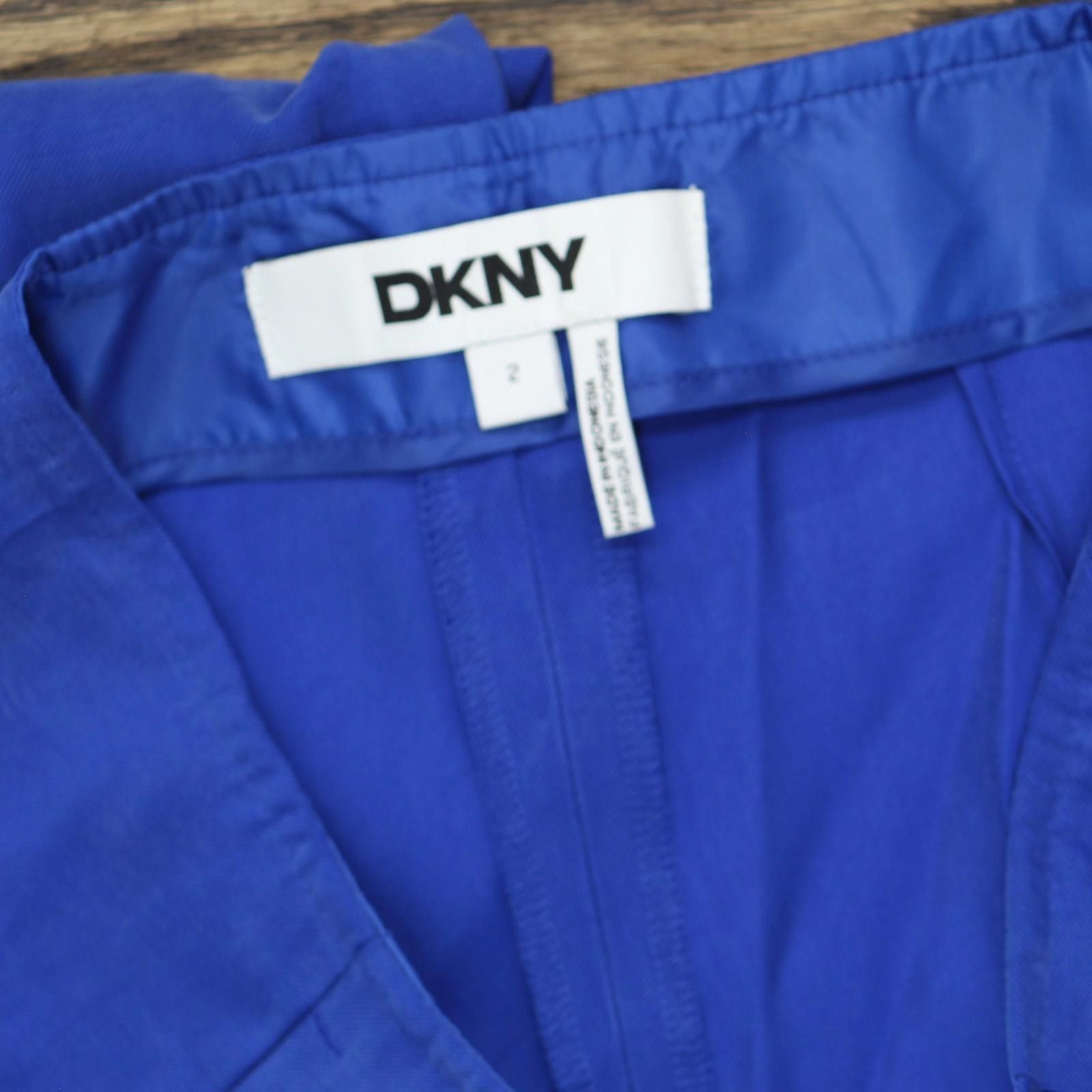 DKNY Nwt Dkny Tie-front Pleated Pants P4gktx72 Lapis Blue 2 Size 26" / US 2 / IT 38 - 4 Thumbnail