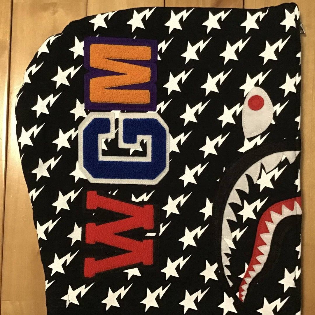Bape BAPE Stars and Stripes Shark Full Zip Hoodie a bathing ape Size US XL / EU 56 / 4 - 4 Thumbnail