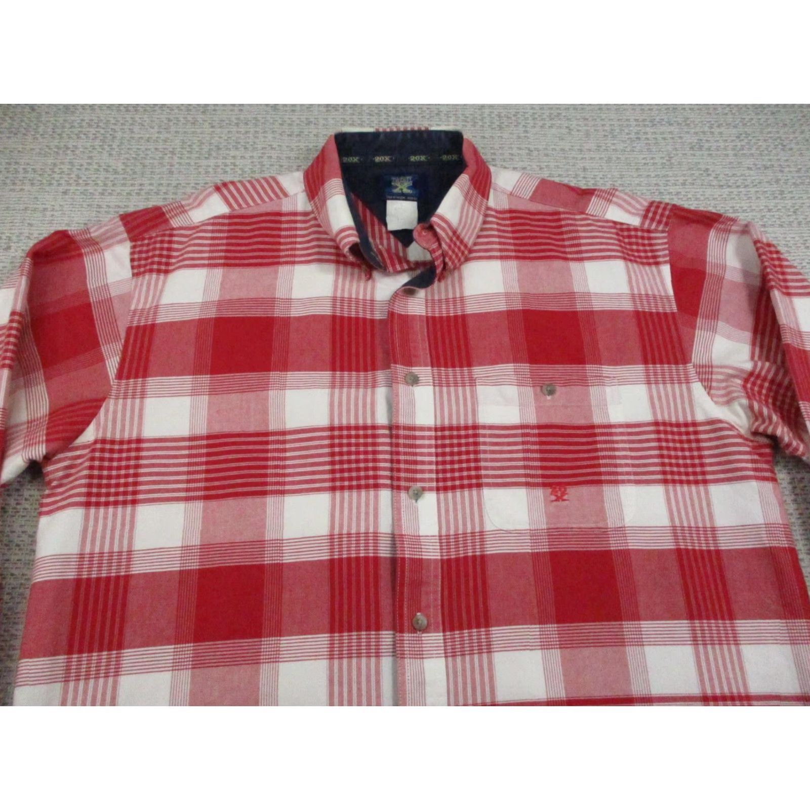 Wrangler Wrangler Shirt Mens XL Red White Plaid Button Down Western Cowboy Size US XL / EU 56 / 4 - 4 Thumbnail
