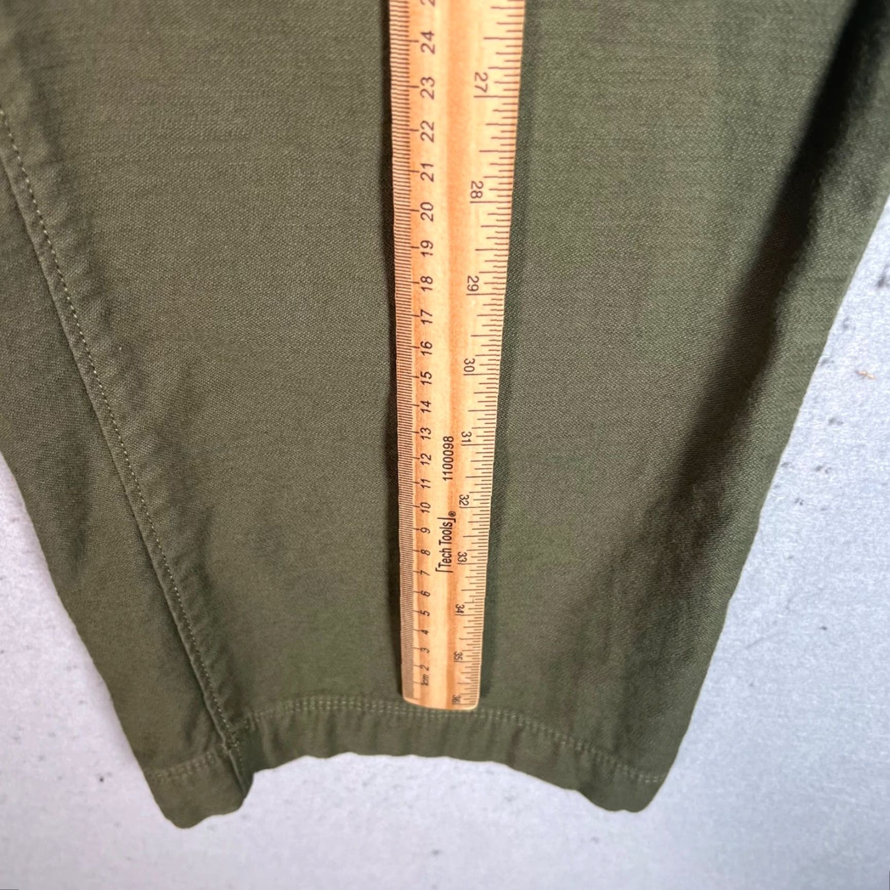 J.Crew J.CREW Pants Womens 4 Olive Green Utility Straight Leg 100% Cotton Chino Twill Pockets Size 27" / US 4 / IT 40 - 6 Thumbnail