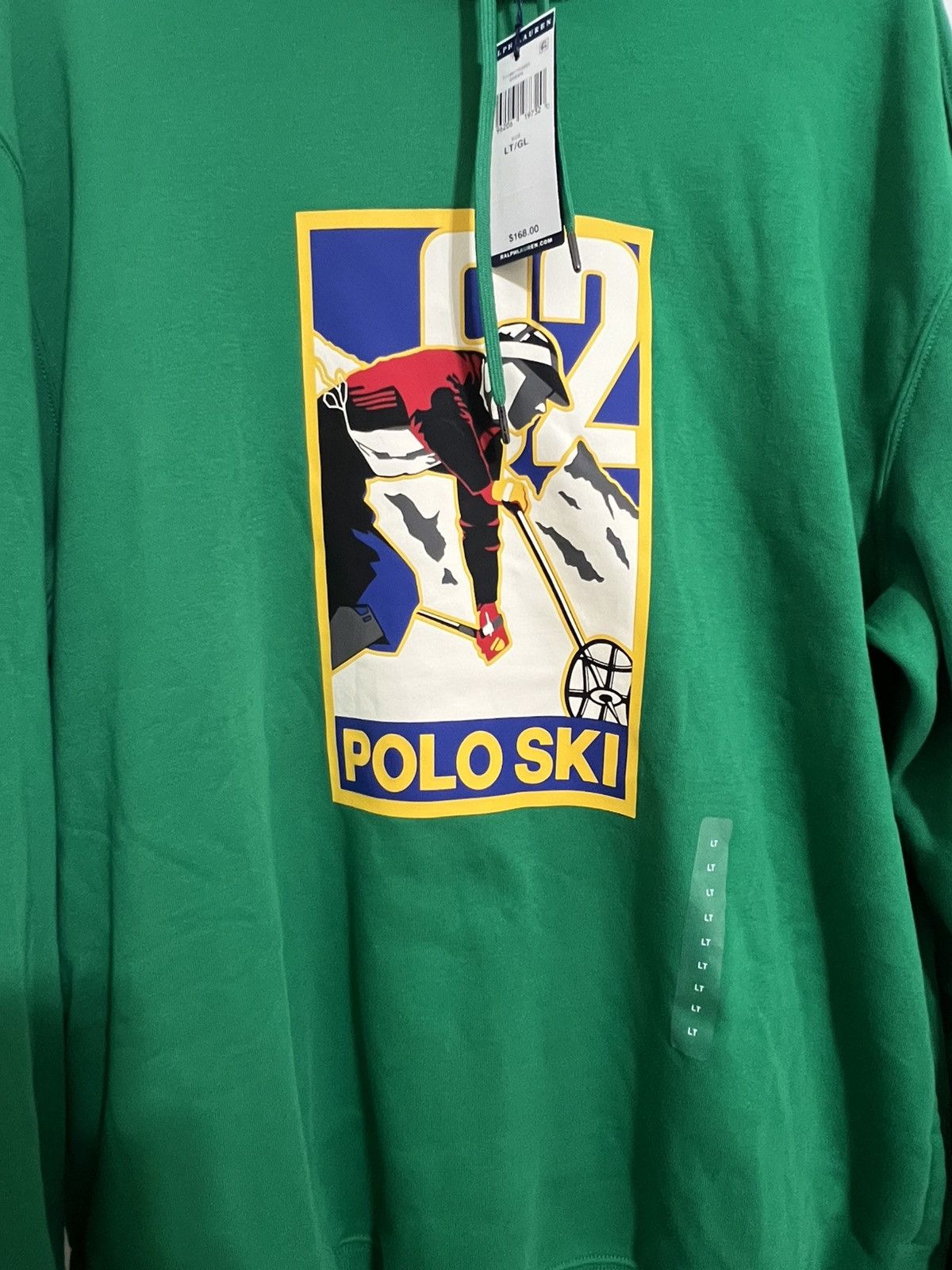 Polo Ralph Lauren NWT 92 Ski Graphic Fleece Pullover Hoodie Tall L Size US L / EU 52-54 / 3 - 5 Thumbnail