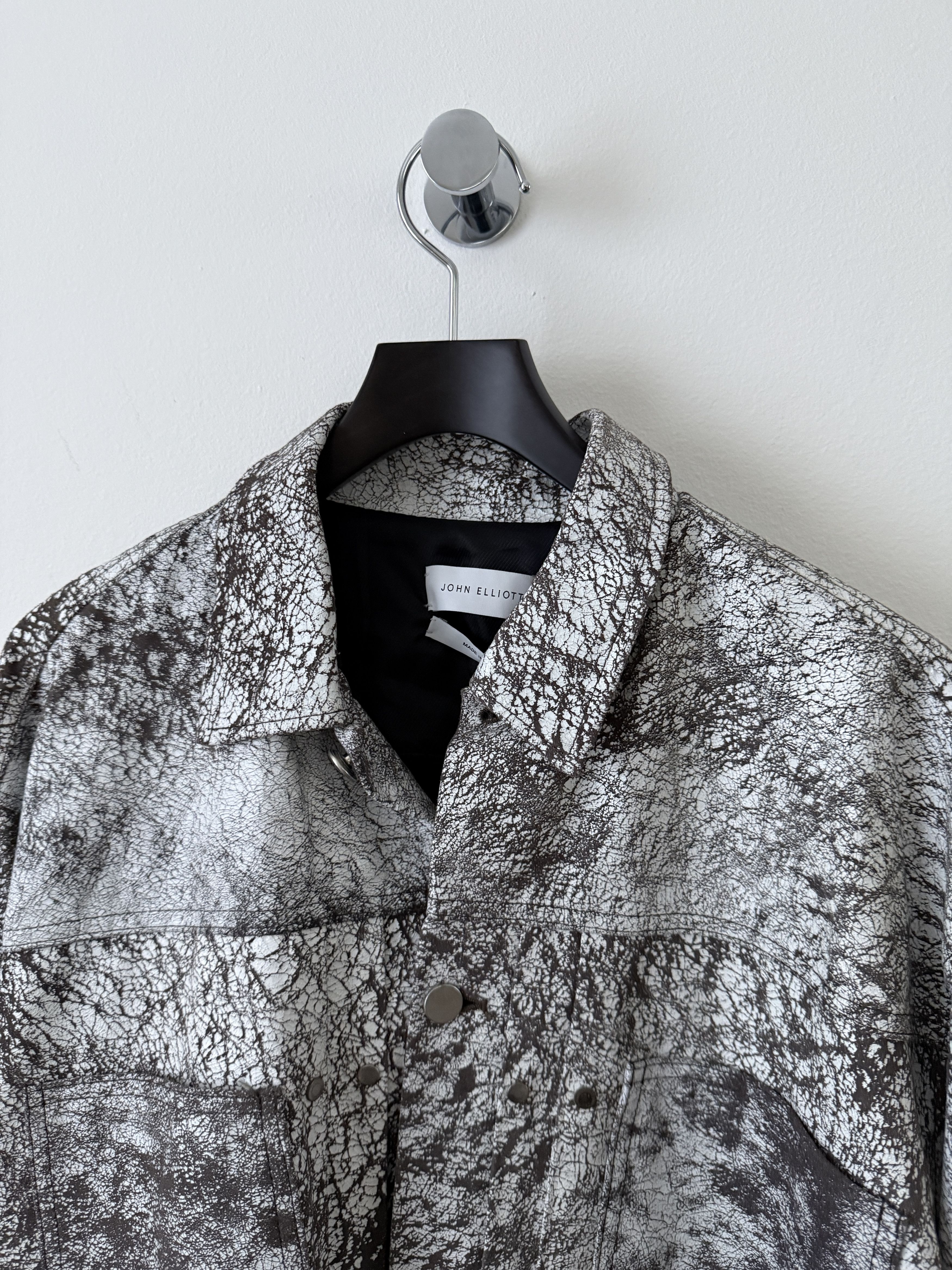 John Elliott Painted Type II Leather Thumper Jacket Size US XL / EU 56 / 4 - 6 Thumbnail