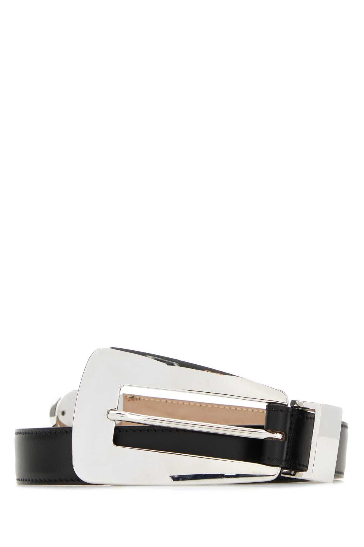 KHAITE Black Leather Lucca Belt | Grailed