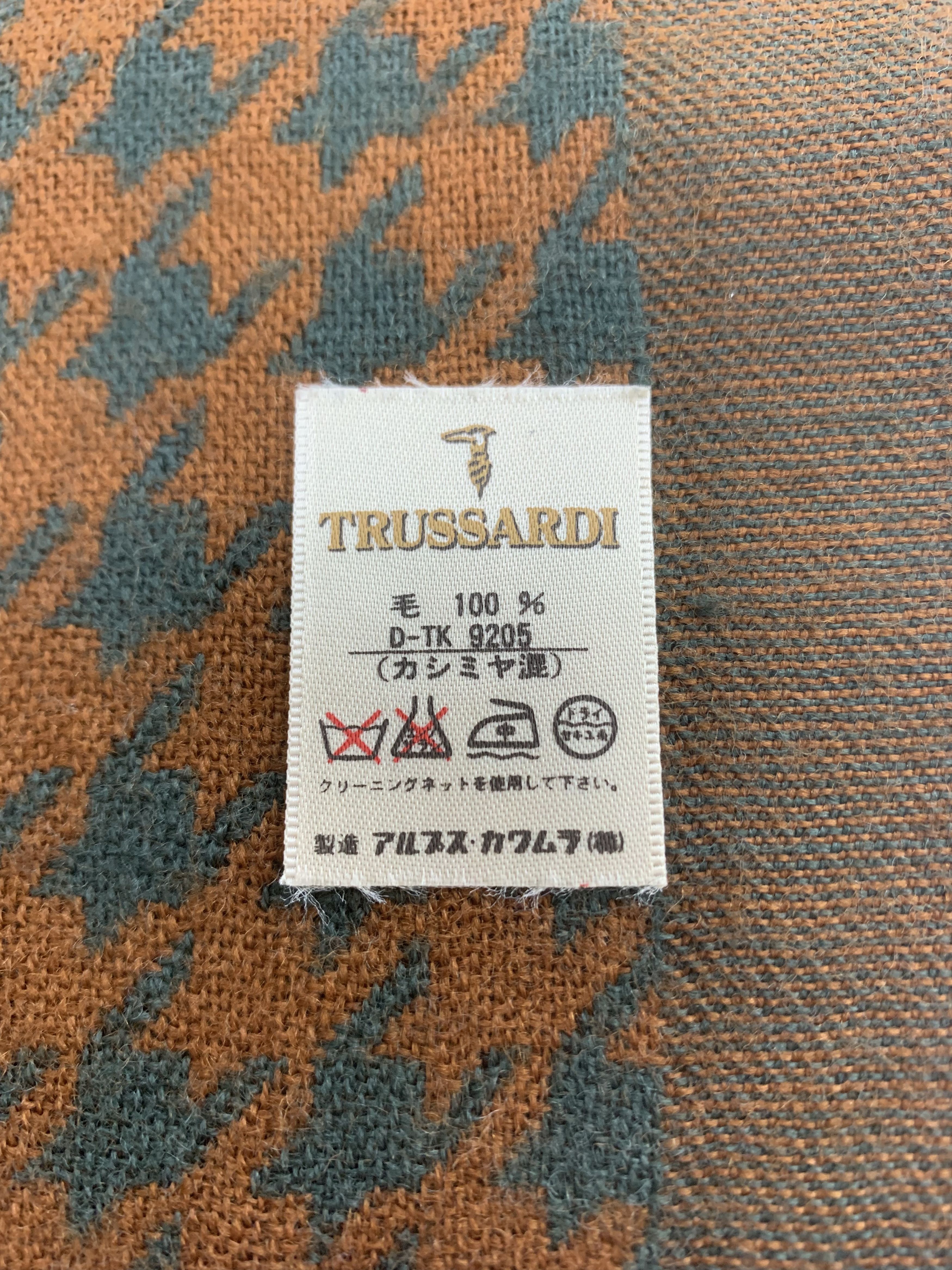 Trussardi Trussardi Scarf Wool Muffler Neck Wrap BL2069 Size ONE SIZE - 5 Thumbnail