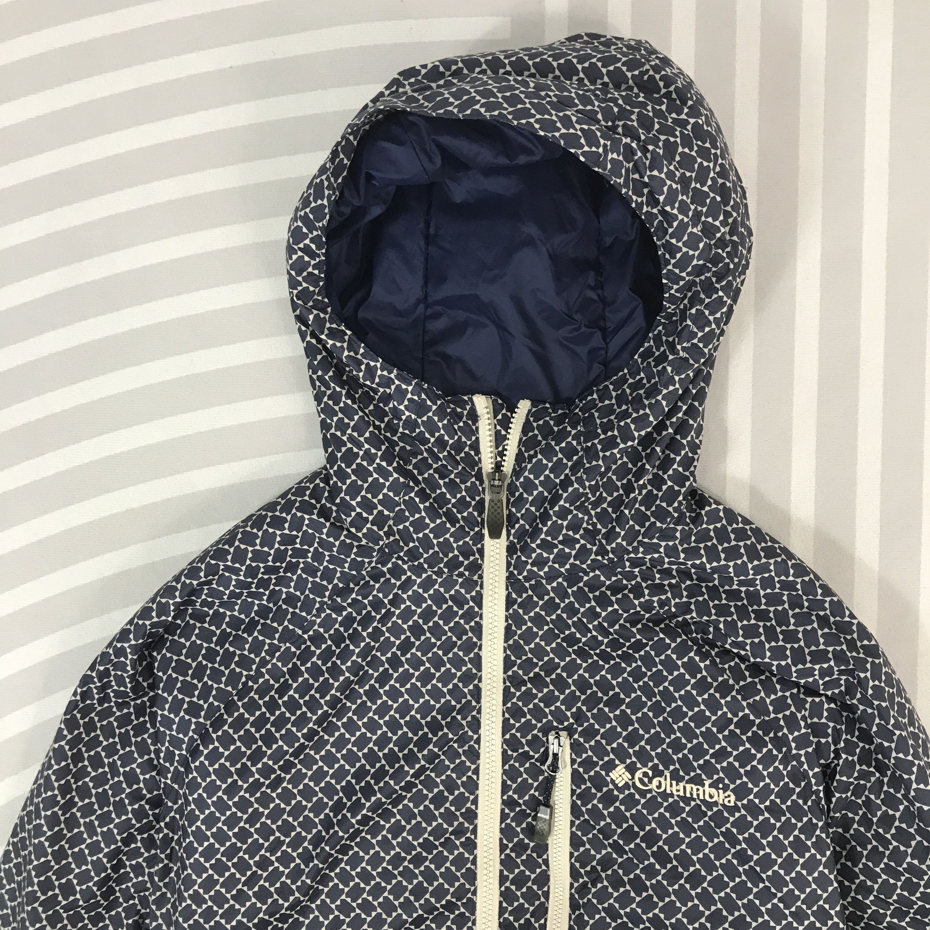 Columbia Vintage Columbia quilted striped Design hoodie Jacket Size US L / EU 52-54 / 3 - 2 Thumbnail