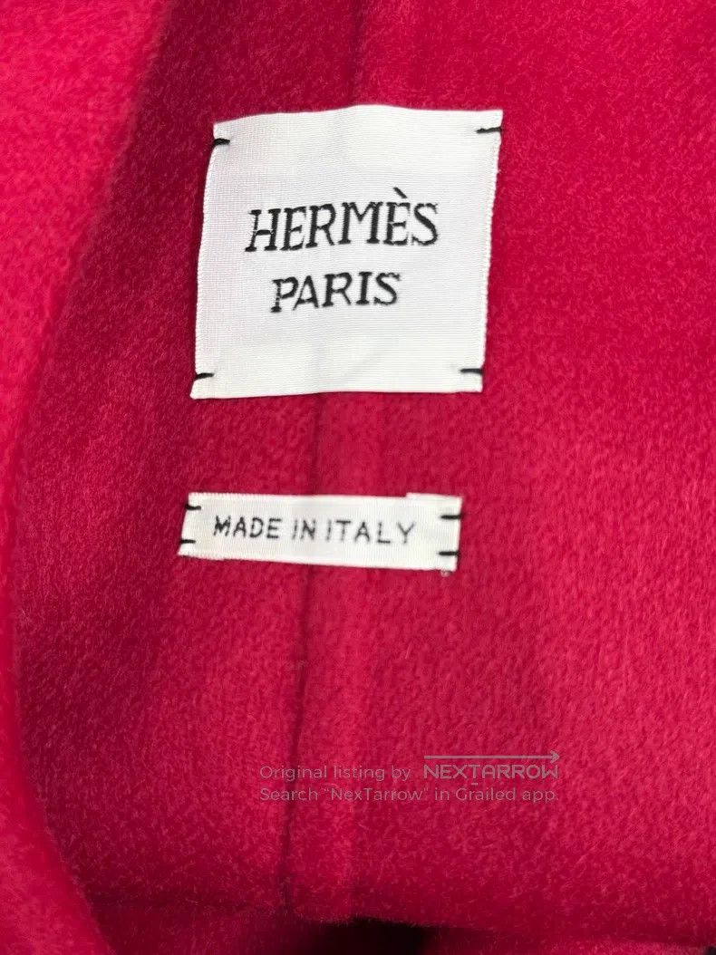 Hermes Hermes Red Cashmere Coat Size XXS / US 00 / IT 34 - 4 Thumbnail