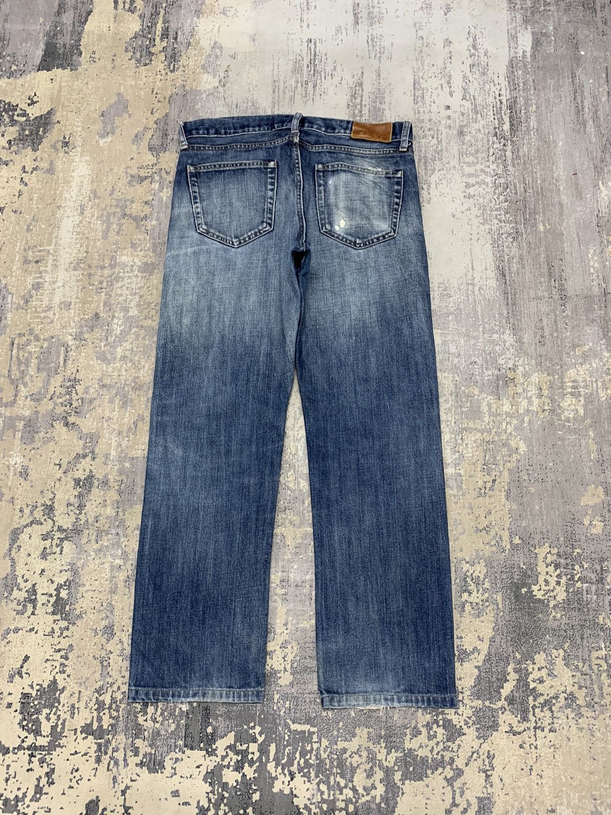 Japanese Brand Vtg Uniqlo S001 Kaihara Japanese Distressed Denim Jeans W32 Size US 32 / EU 48 - 9 Thumbnail