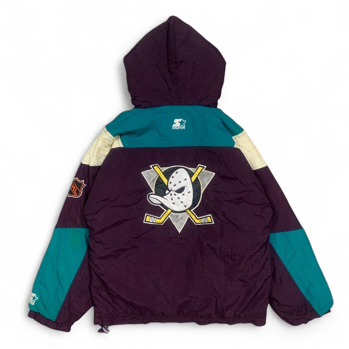 Starter Vtg 90's Mighty Ducks of Anaheim NHL Starter Jacket Size US L / EU 52-54 / 3 - 5 Thumbnail