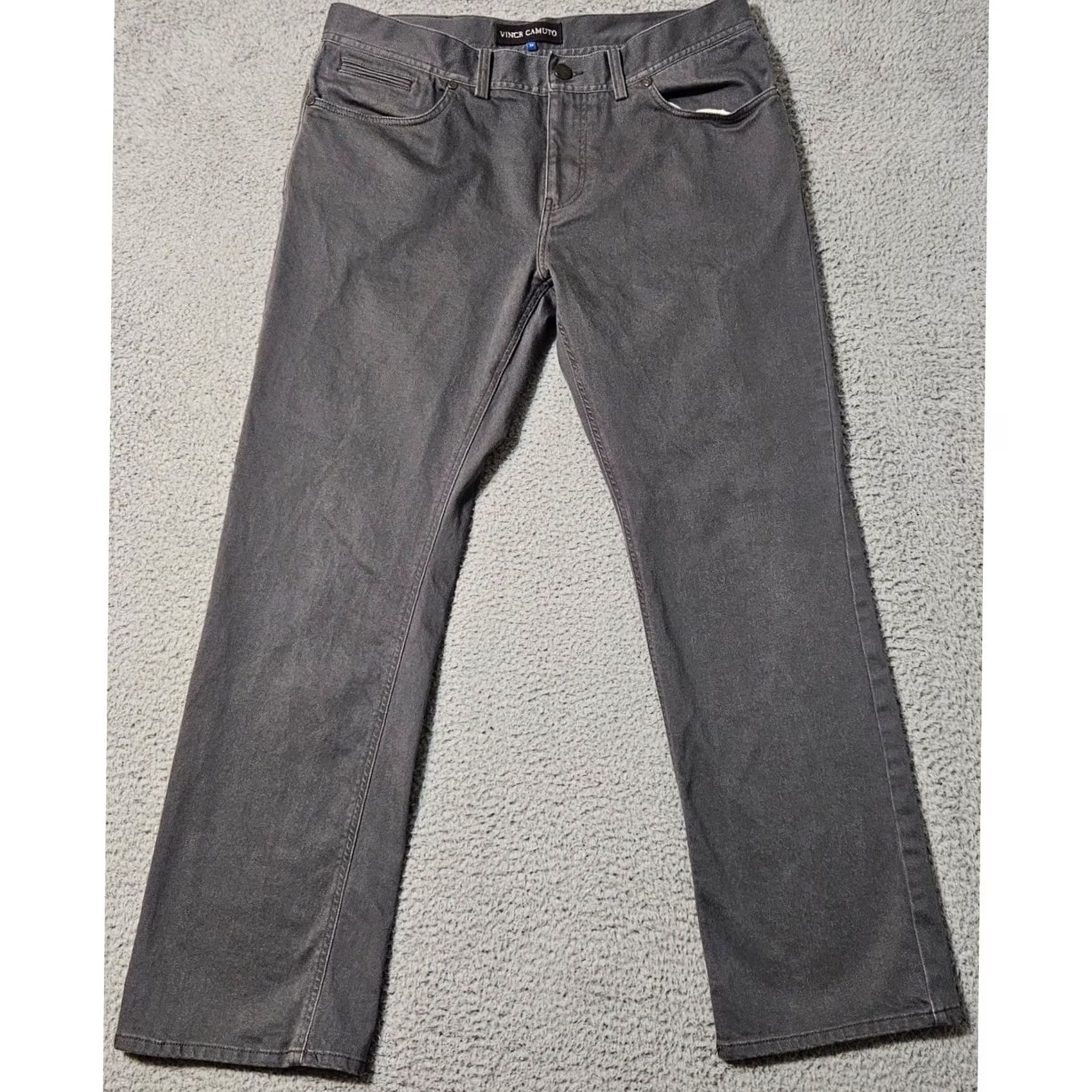 Vince Camuto Vince Camuto Jeans Gray Straight Mens Size 34x30 Cotton Stretch Inseam 30 Regular Waist 36N/A? Size US 34 / EU 50 - 2 Thumbnail