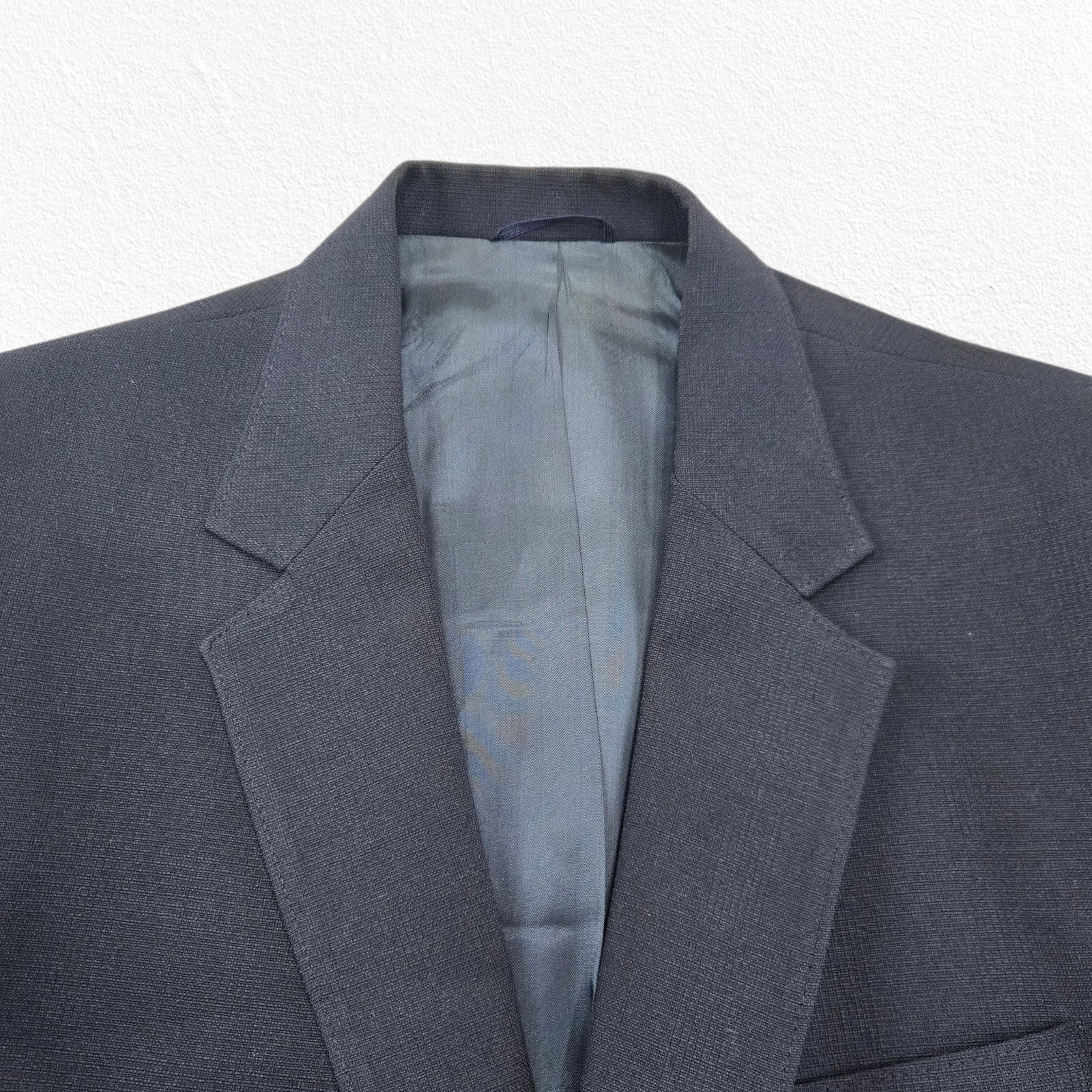 Vintage 70s Navy Blue Wool Blazer Sport Coat Size 40R Size 40R - 4 Thumbnail
