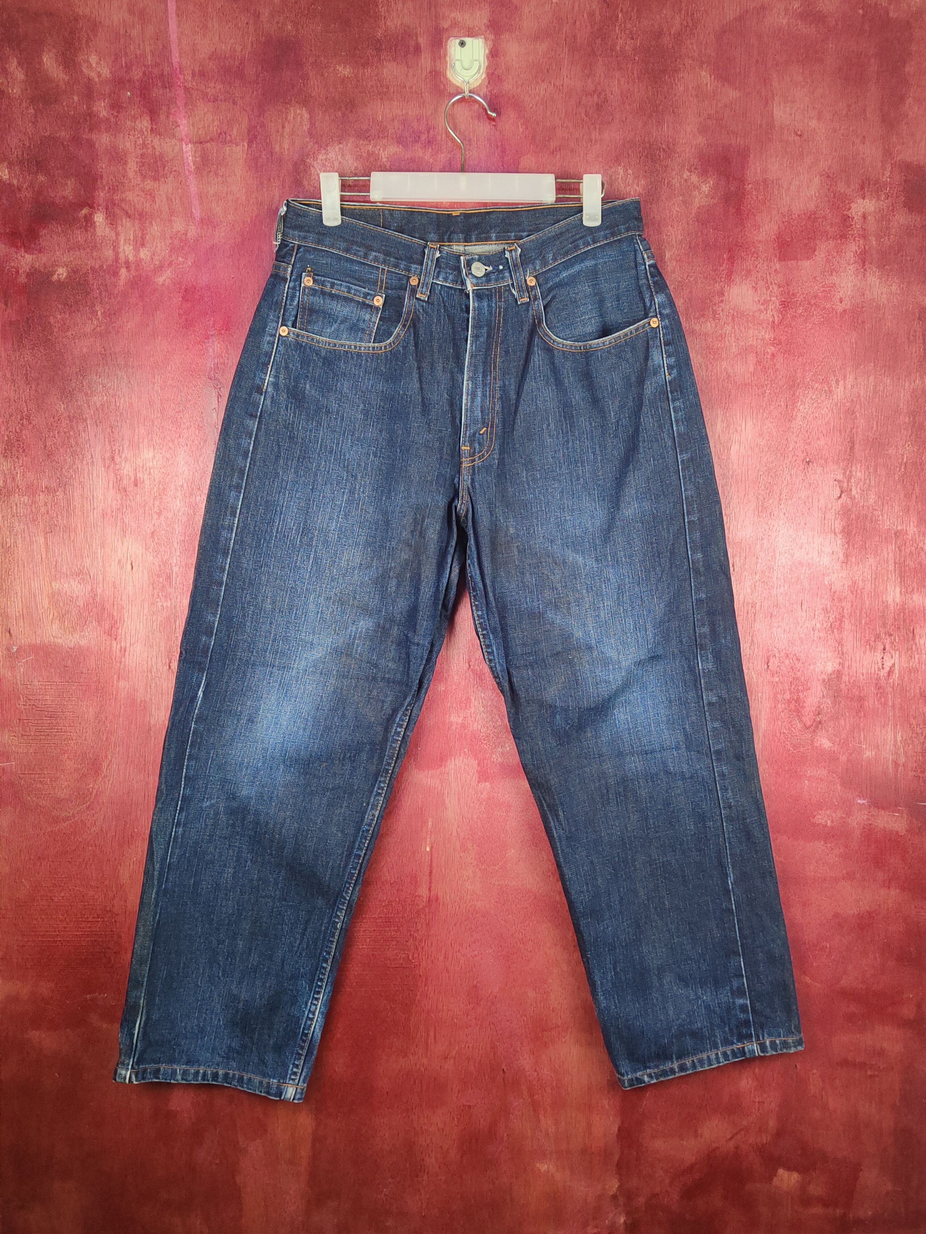Levi's Levi's Dark Blue Distressed Ripped Jeans #S1882 Size US 31 - 1 Thumbnail