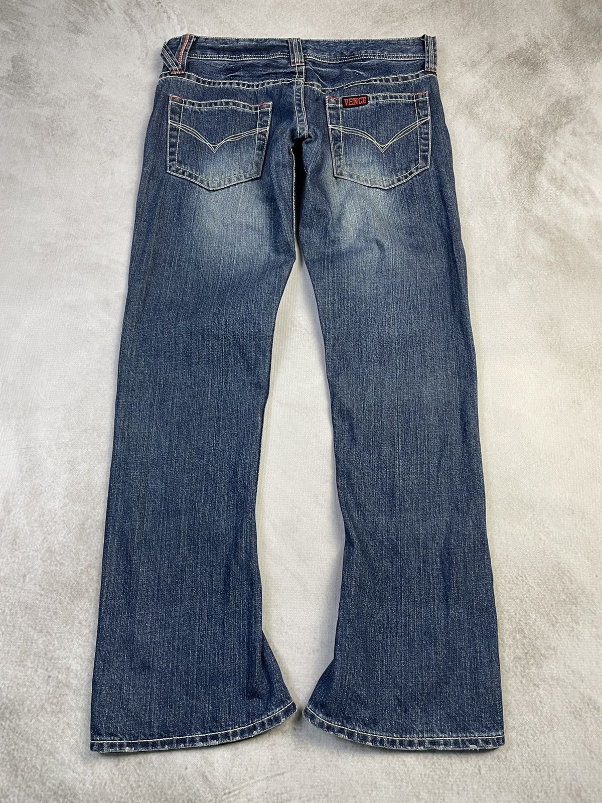 If Six Was Nine 2000s Vence 🇯🇵 Spiral Cut Flare Jeans Size US 30 / EU 46 - 5 Thumbnail