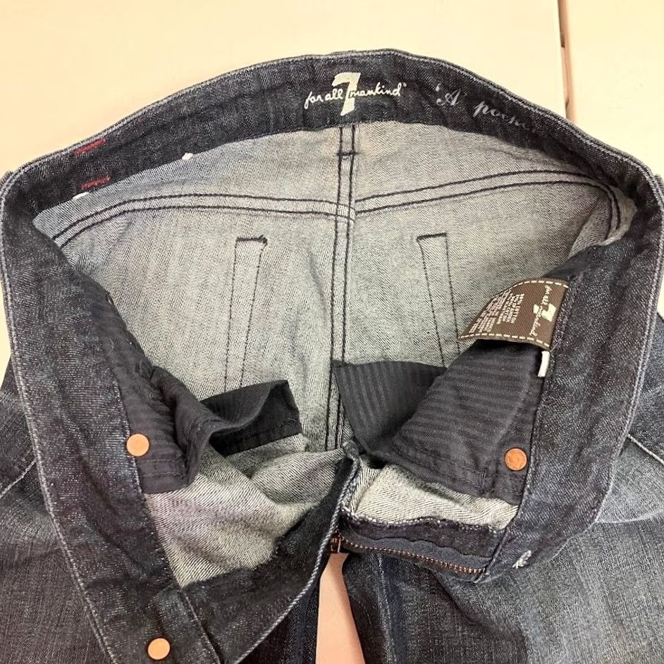 7 For All Mankind VINTAGE 7 For All Mankind Jeans Dark Wash Low Rise Bootcut A Pocket Womens Size 27 Dark Denim 31in Inseam Women Jeans Size 27" / US 4 / IT 40 - 3 Thumbnail