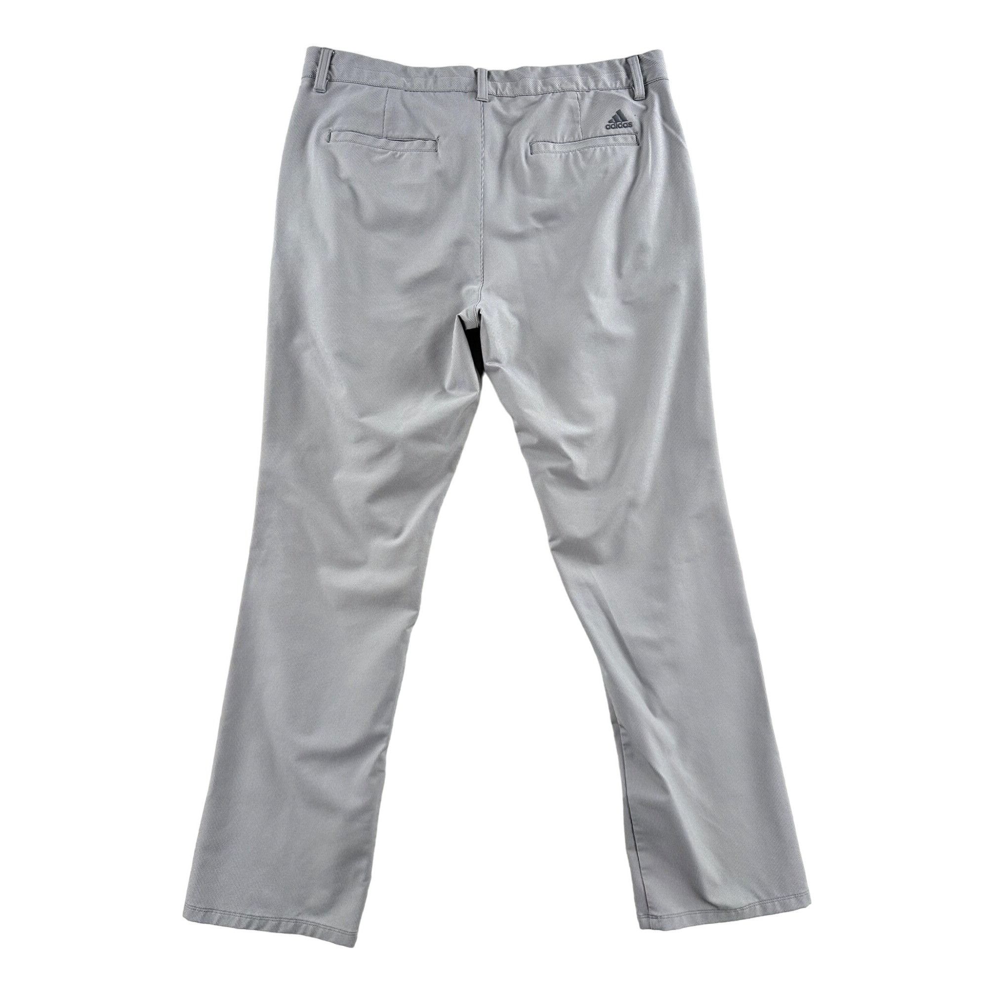Adidas Adidas Ultimate 365 Gray Striped Performance Golf Pants Size US 36 / EU 52 - 2 Thumbnail