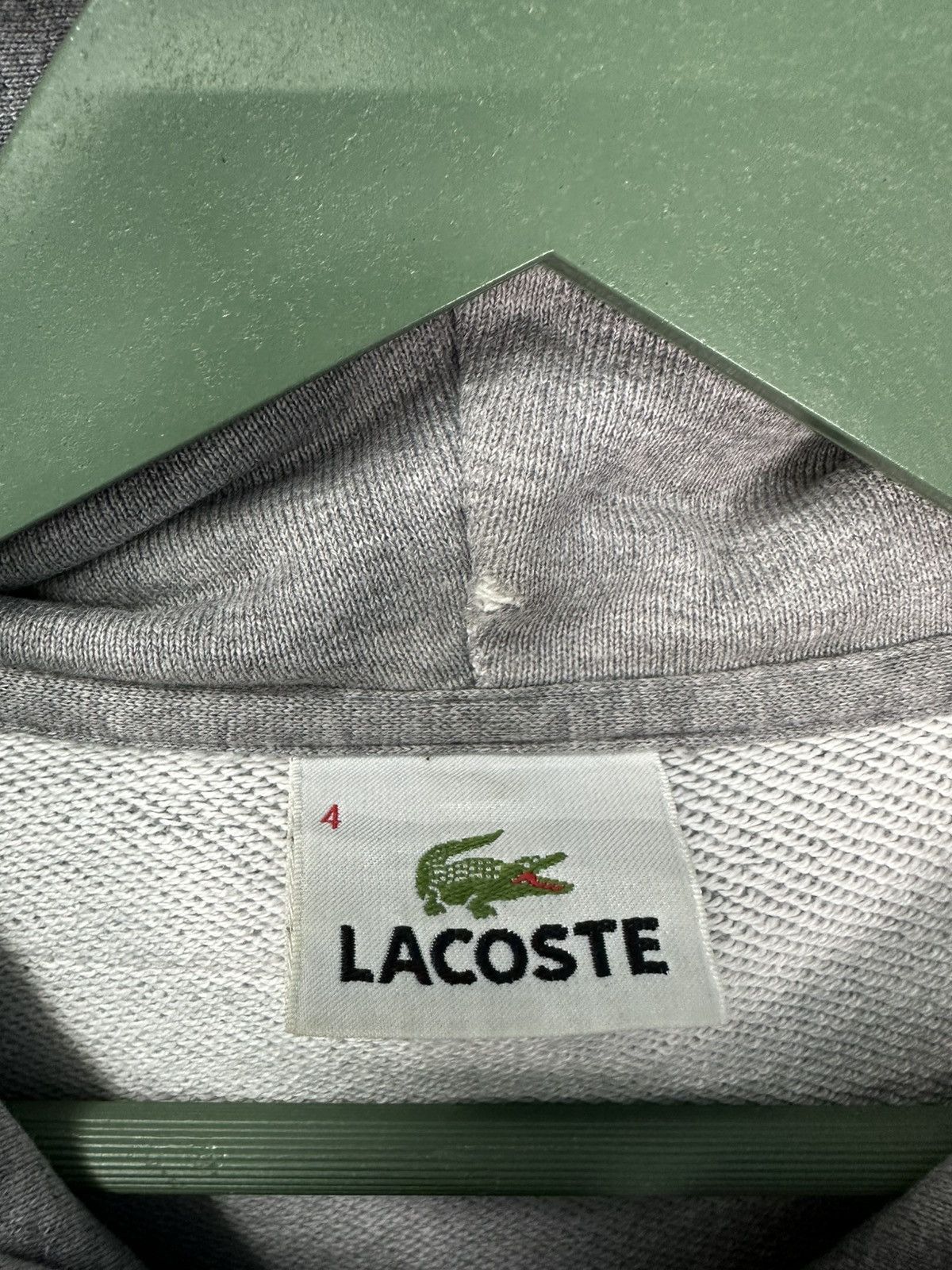 Lacoste Lacoste Distressed Hoodie Z424 Size US L / EU 52-54 / 3 - 11 Thumbnail