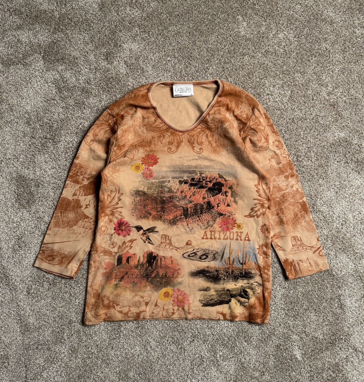 Other CACTUS BAY “ARIZONA” RHINESTONE LONG SLEEVE Size L / US 10 / IT 46 - 1 Thumbnail