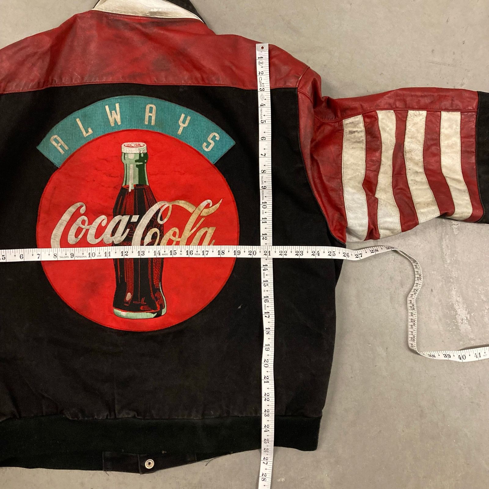 Jeff Hamilton × Vintage Vintage Jeff Hamilton Coca-Cola leather bomber Jacket Size US L / EU 52-54 / 3 - 5 Thumbnail