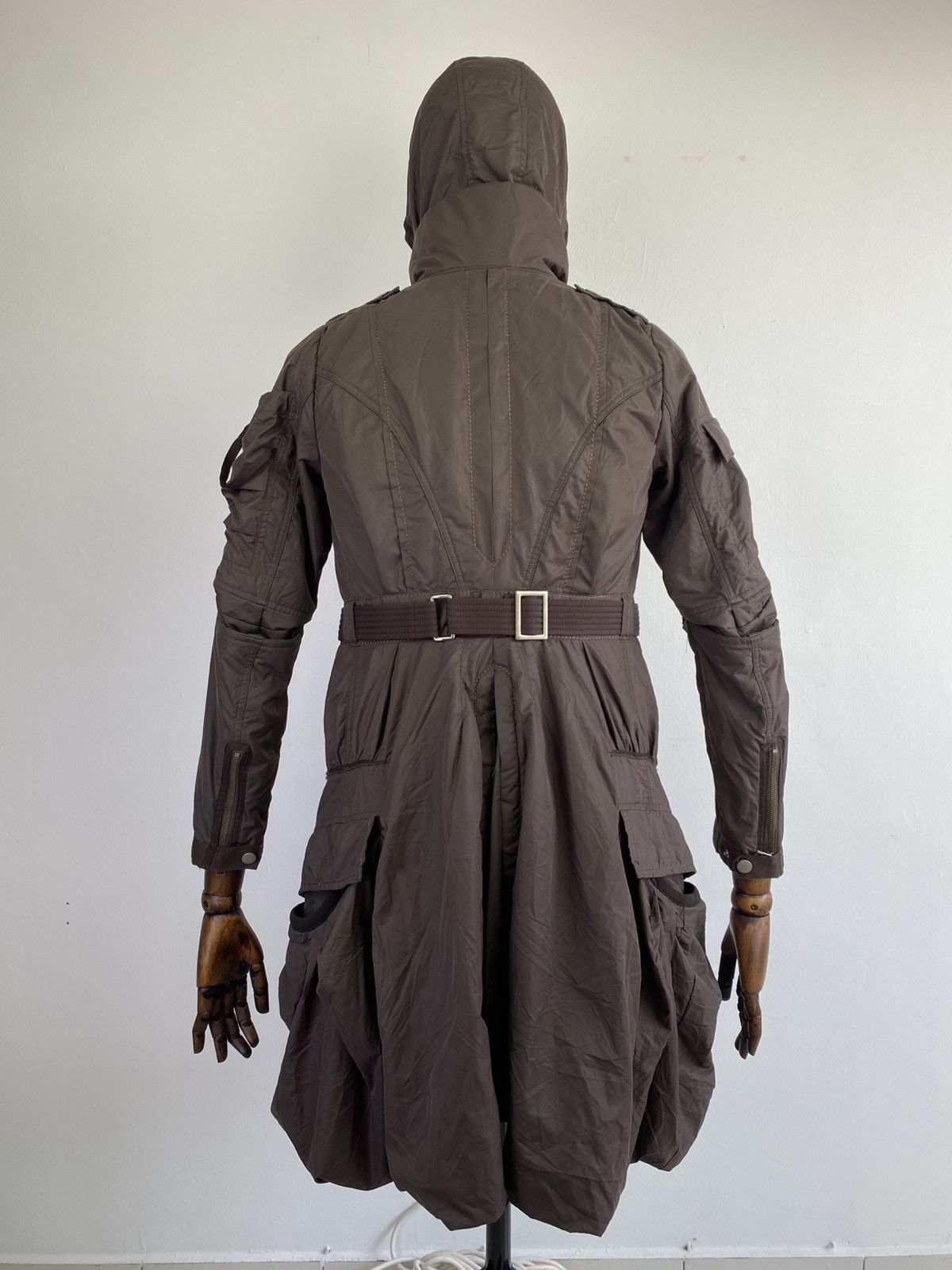 Marithe + Francois Girbaud 2000’s MFG Parachute Bondage Cargo Jacket Size L / US 10 / IT 46 - 9 Thumbnail