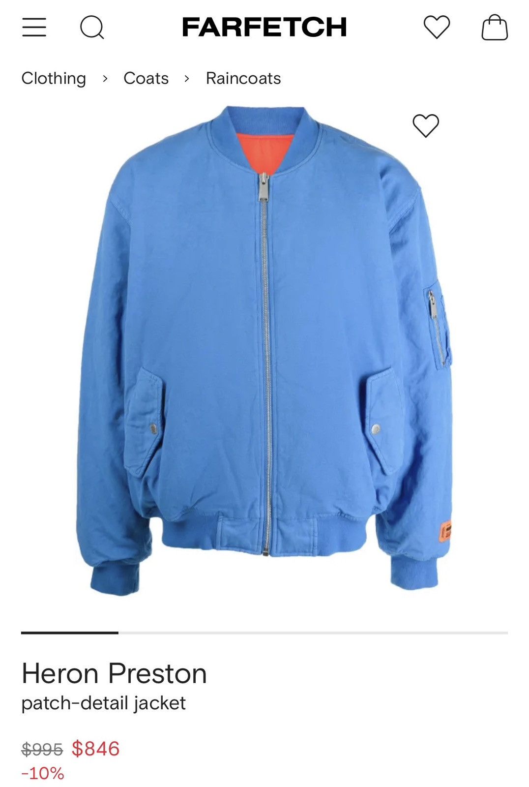 Heron Preston Heron Preston patch-detail Jacket Size US M / EU 48-50 / 2 - 2 Thumbnail