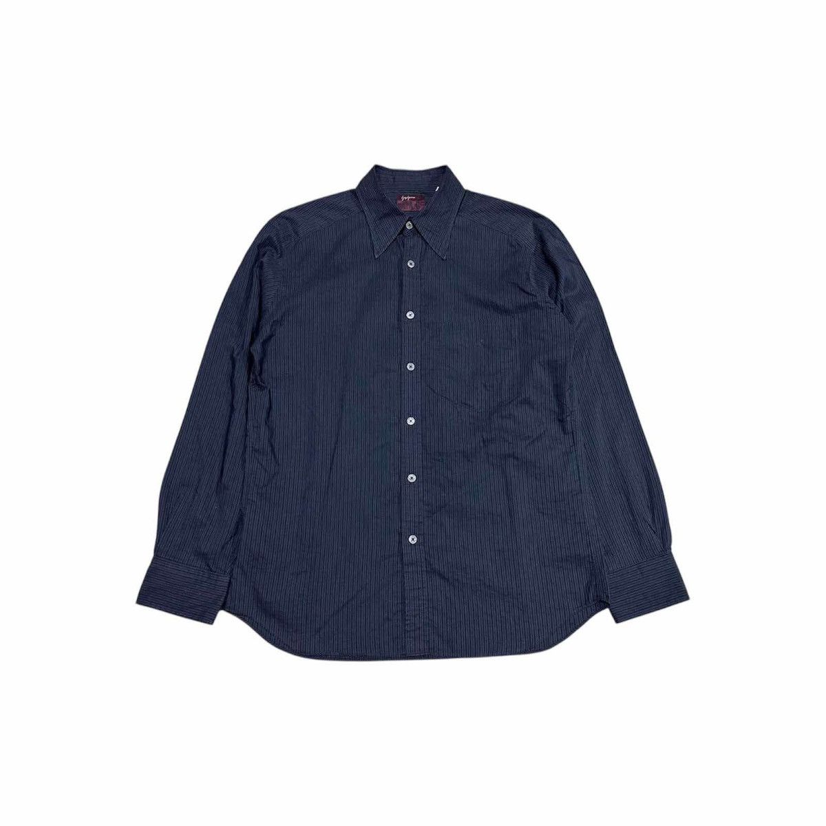 Yohji Yamamoto 🔥Vintage A.A.R Yohji Yamamoto Sheer Striped Shirt Ls Size US L / EU 52-54 / 3 - 3 Thumbnail