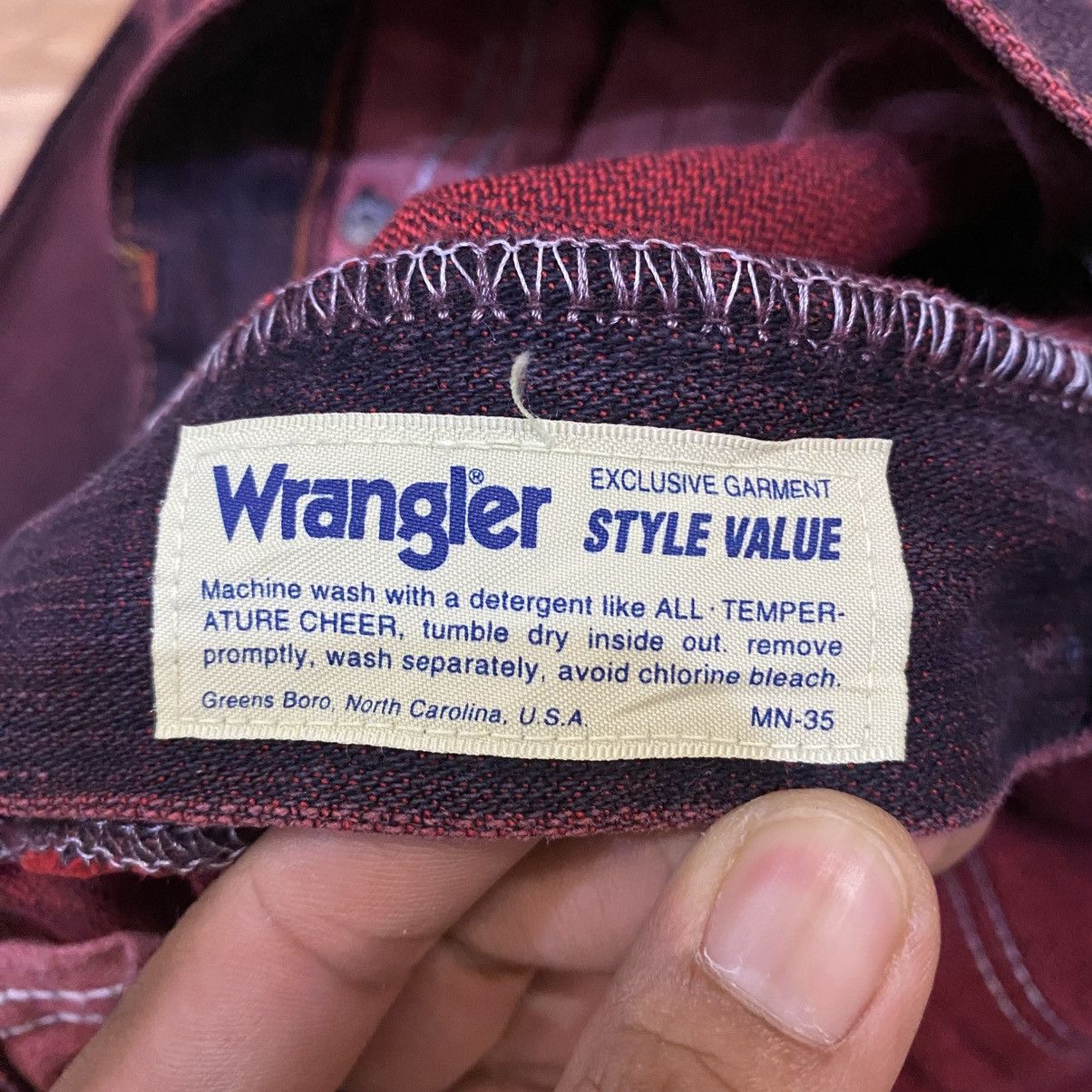 Wrangler 2000s Vintage Wrangler Purpel Flared Denim Pants Size US 30 / EU 46 - 12 Thumbnail