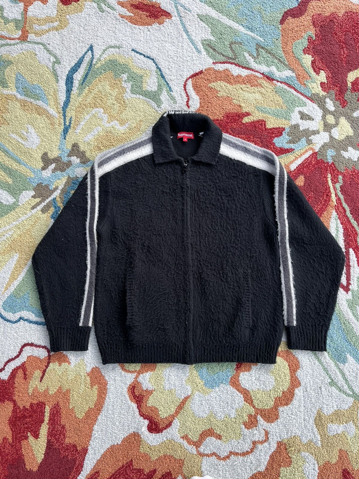 image of Supreme Sleeve Stripe Zip Up Ss23 Black, Men's (Size Small)