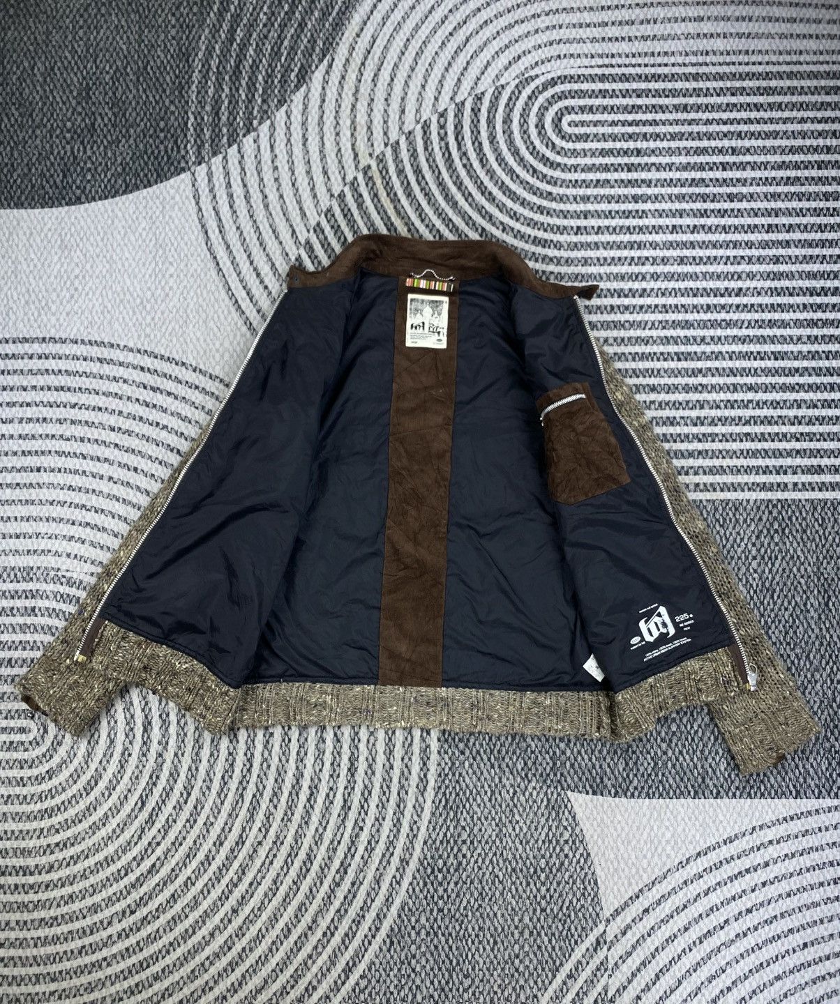 Japanese Brand Vtg Urban Wear Fullzip Brown Color Knit Sweater Size US M / EU 48-50 / 2 - 5 Thumbnail