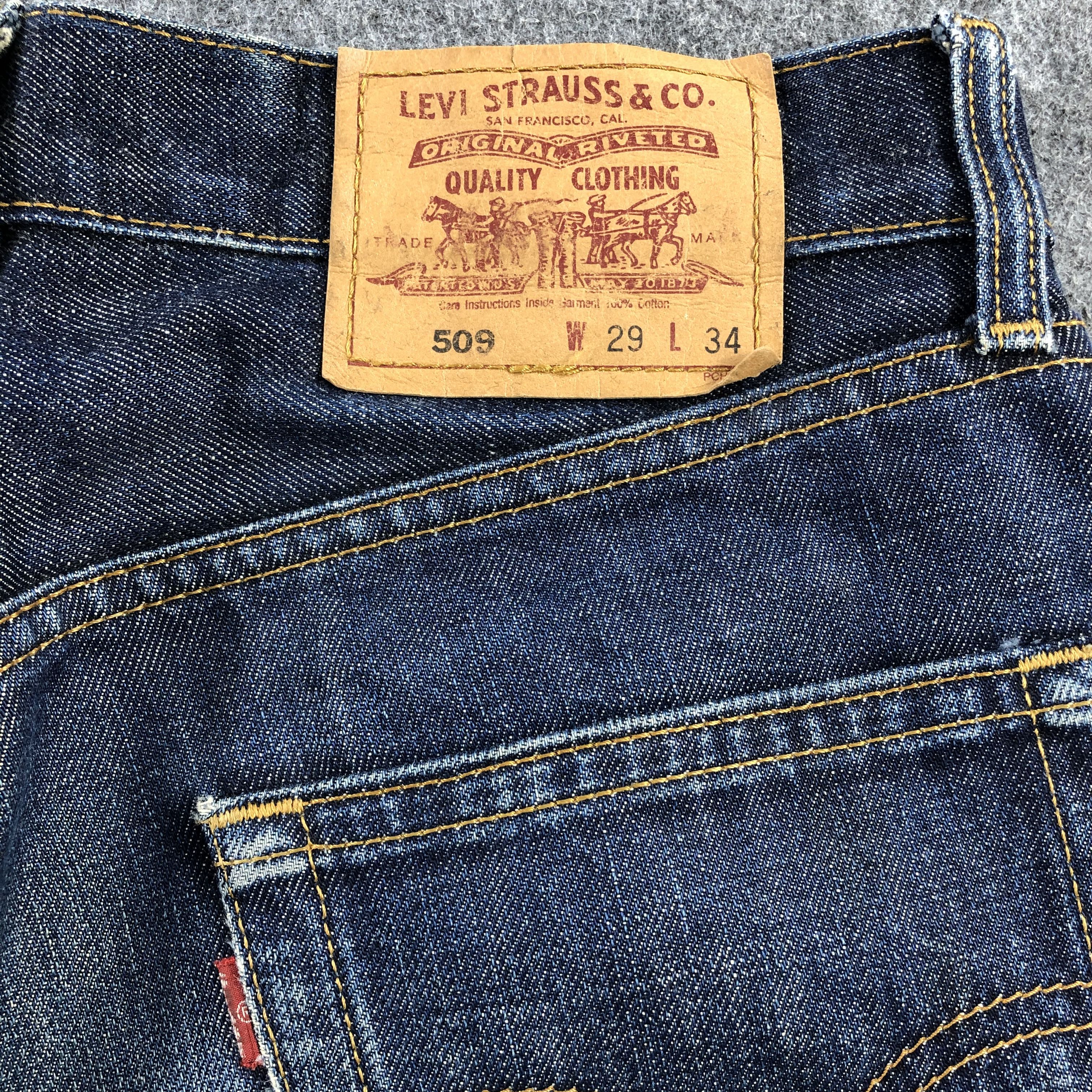 Levi's Vintage 90s Blue Wash Levis 509 Jeans-J1837 Size US 30 / EU 46 - 5 Thumbnail