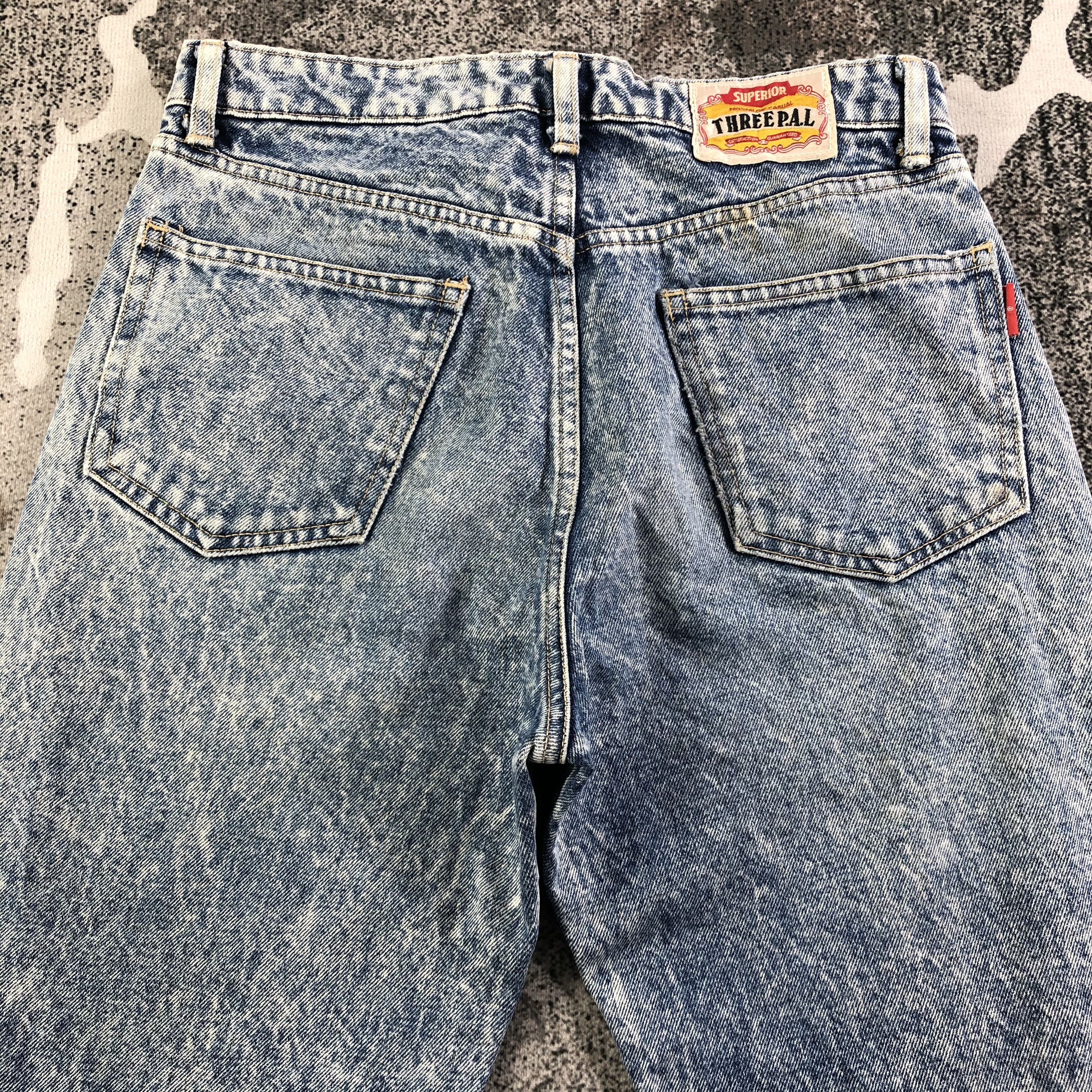 Japanese Brand Vintage Three Pal Jeans Stone Wash Denim KJ1971 Size US 29 - 4 Thumbnail