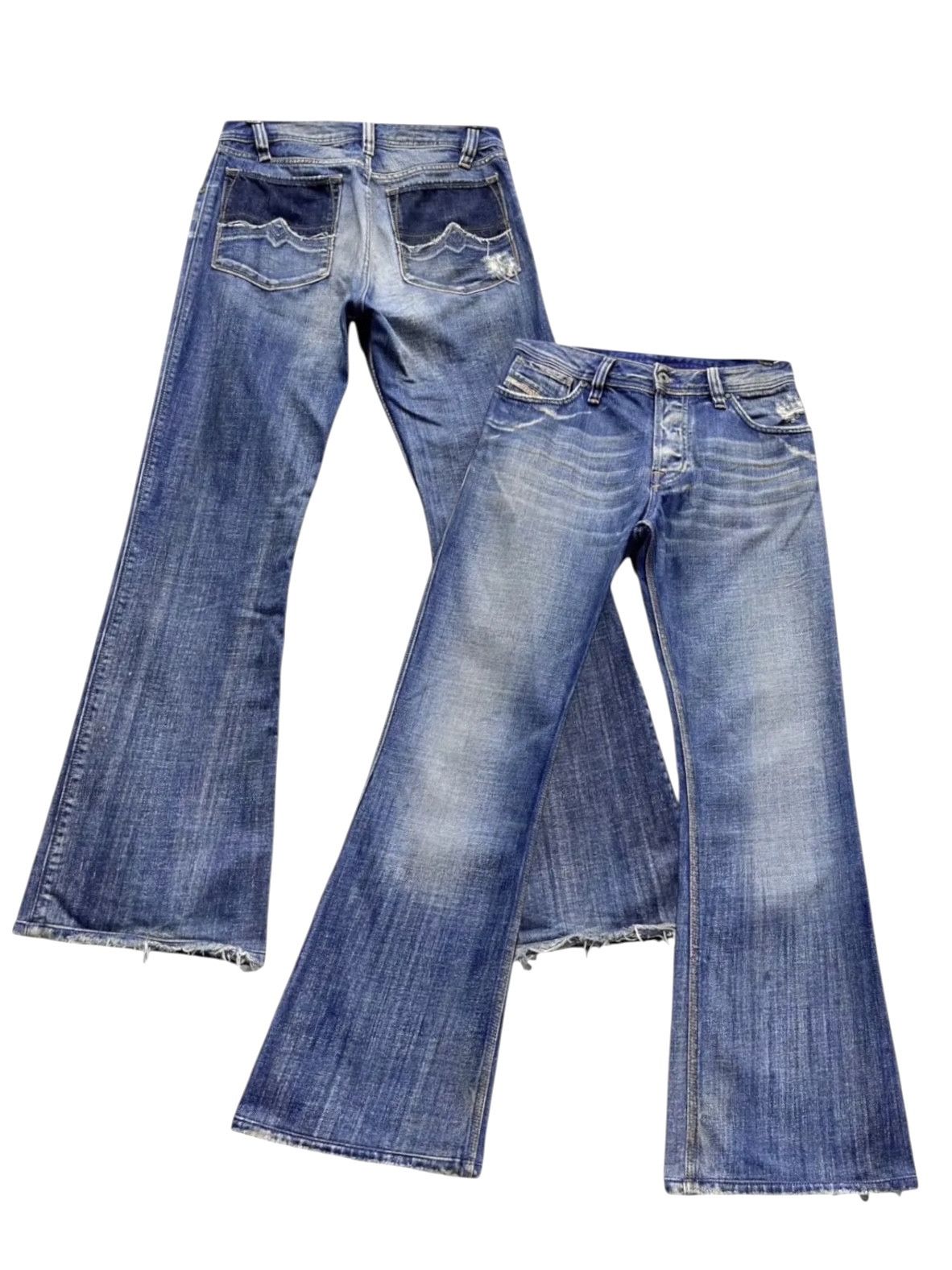 Diesel FYE🔥DIESEL ONLY THE BRAVE PUNK Flare Distressed Jeans Size US 29 - 17 Thumbnail